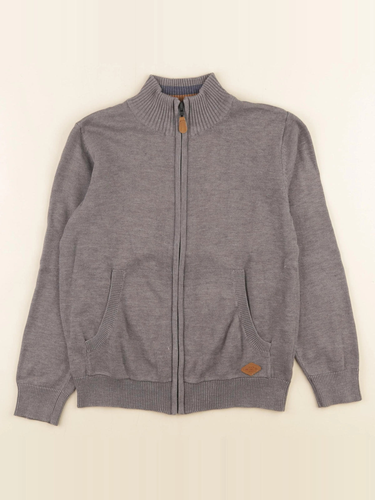 Vertbaudet - gilet gris - 10 ans