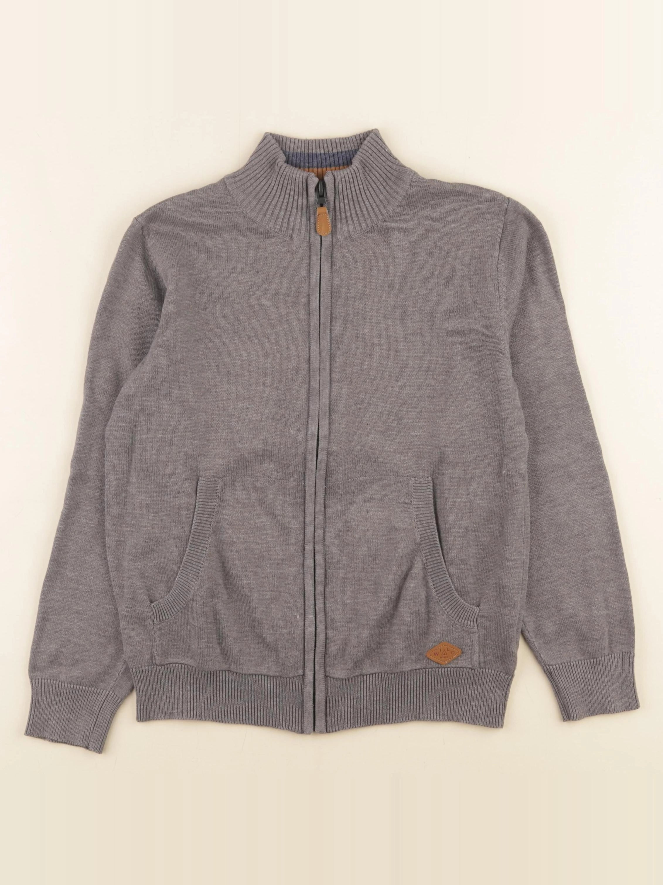 Vertbaudet - gilet gris - 10 ans