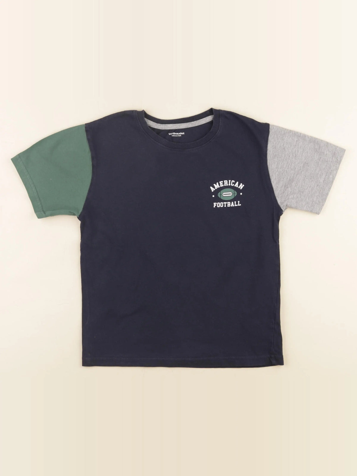 Vertbaudet - tee-shirt bleu - 10 ans