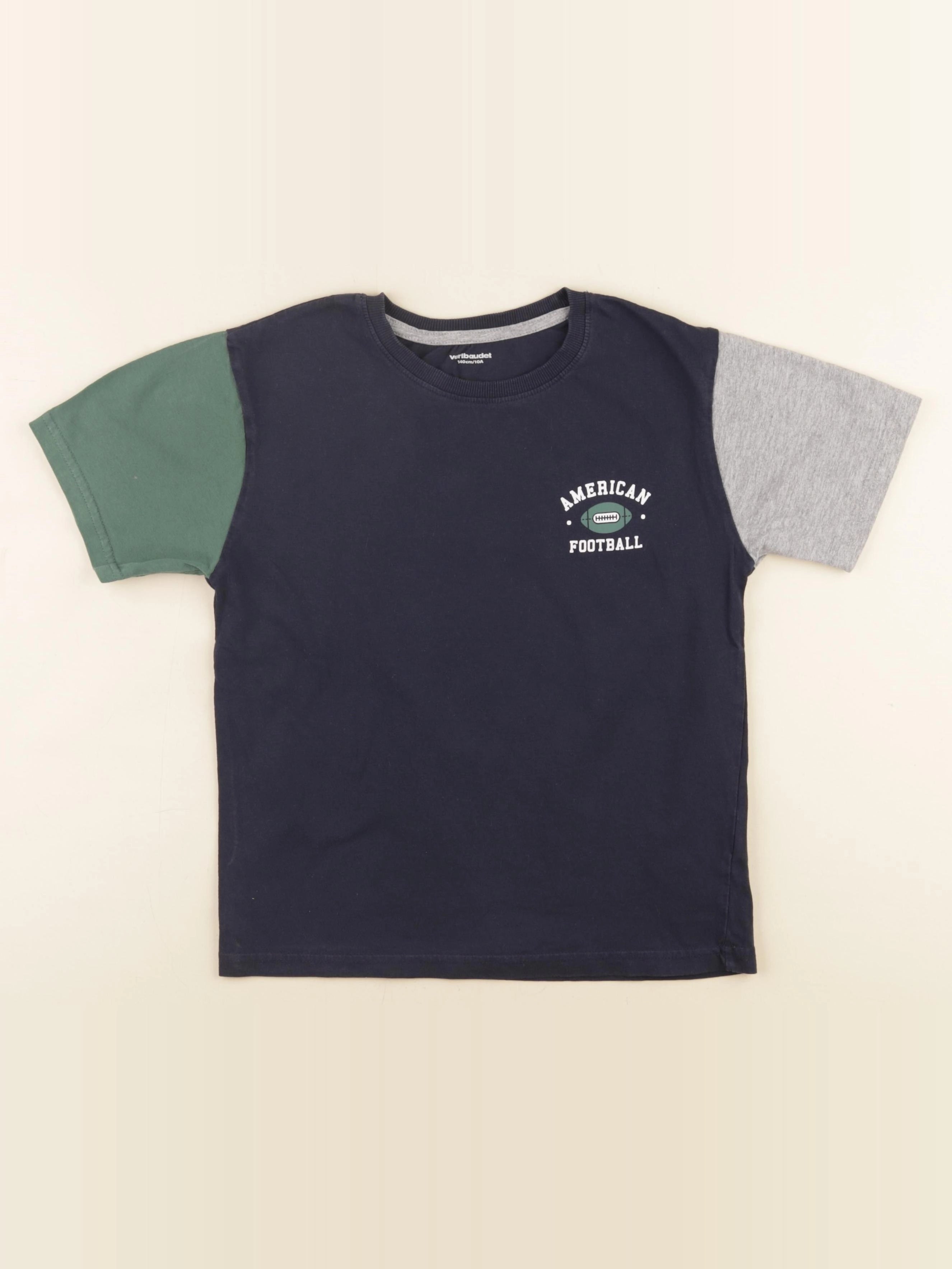 Vertbaudet - tee-shirt bleu - 10 ans