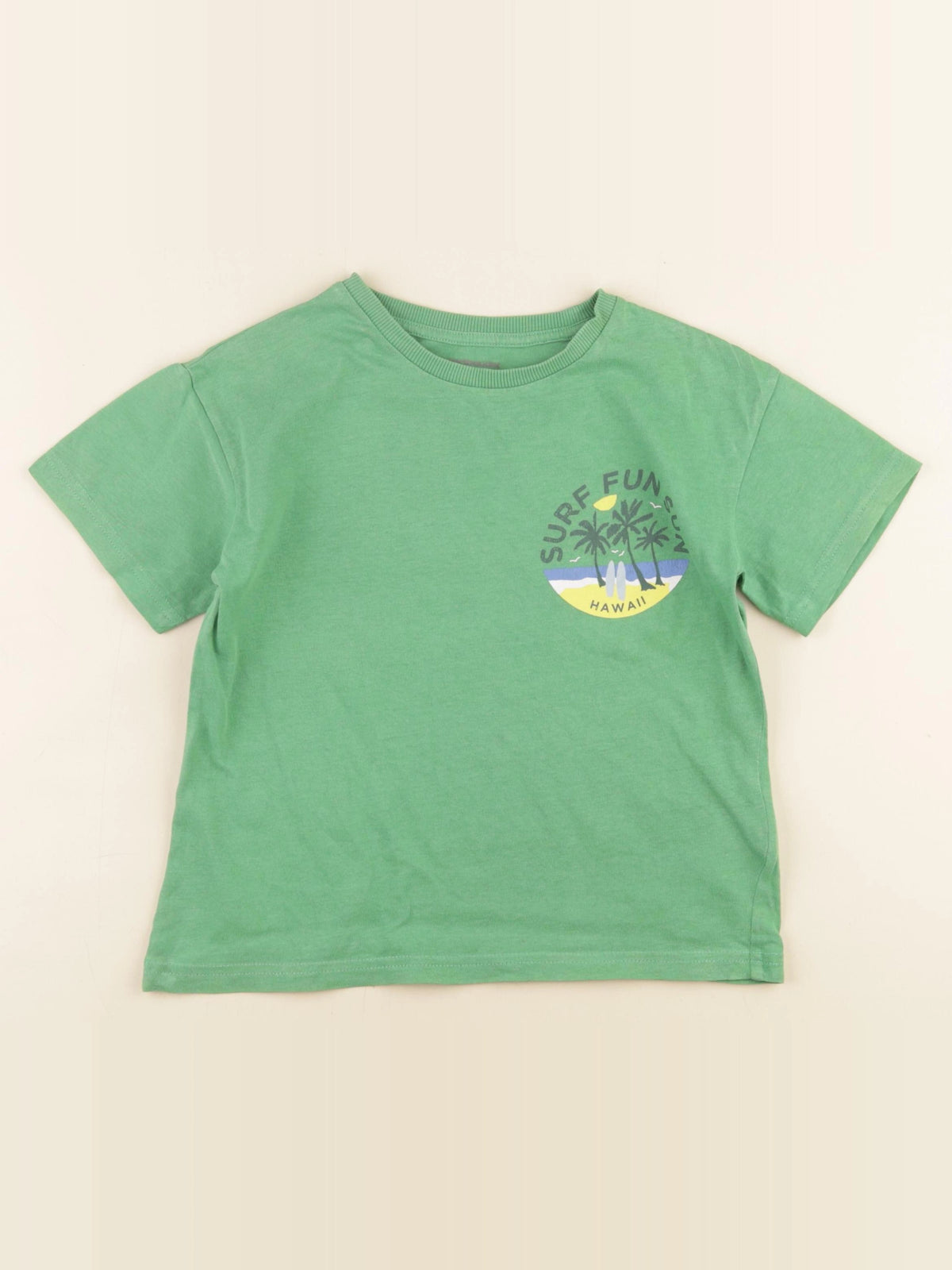 Vertbaudet - tee-shirt vert - 6 ans