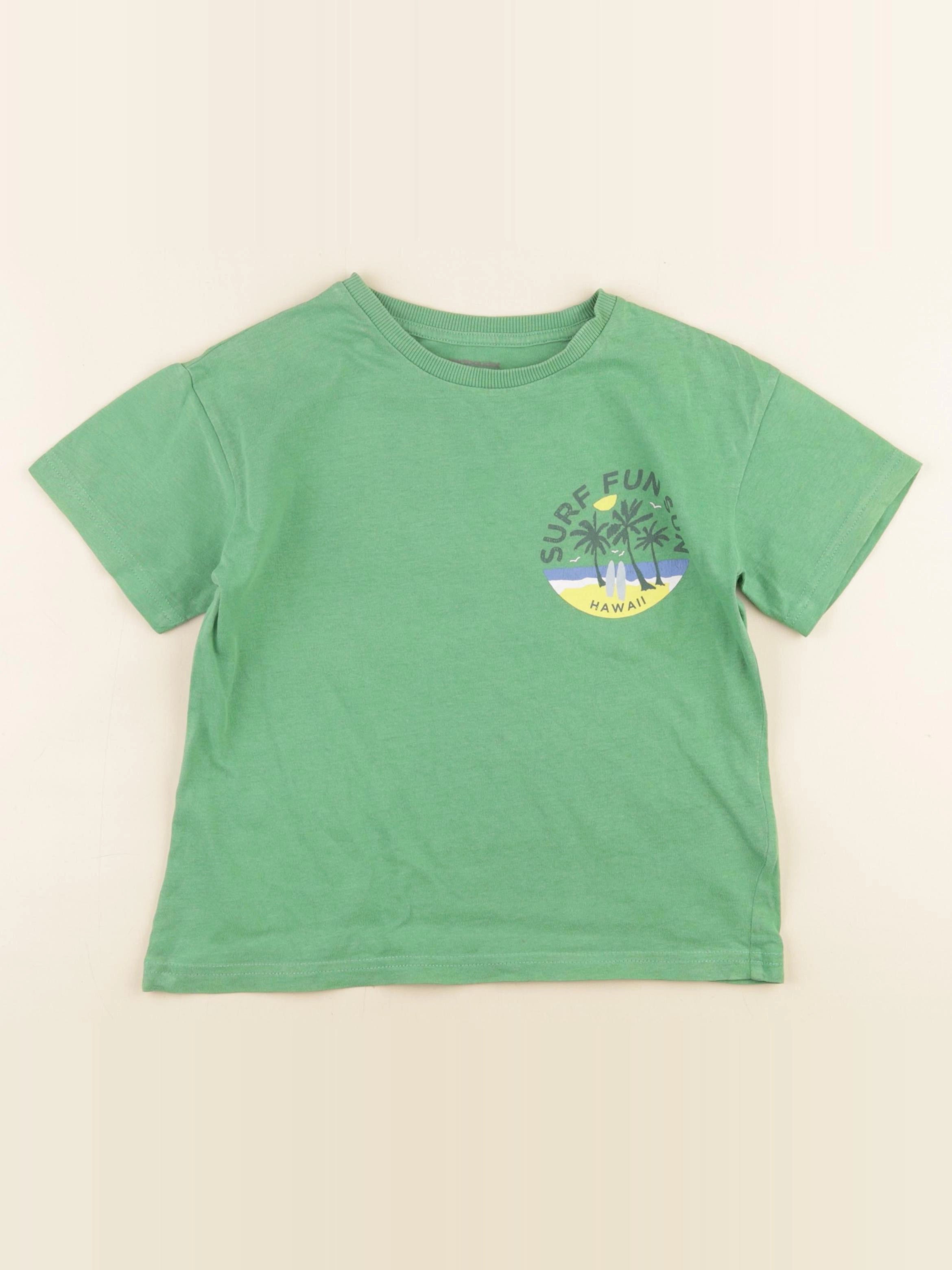 Vertbaudet - tee-shirt vert - 6 ans