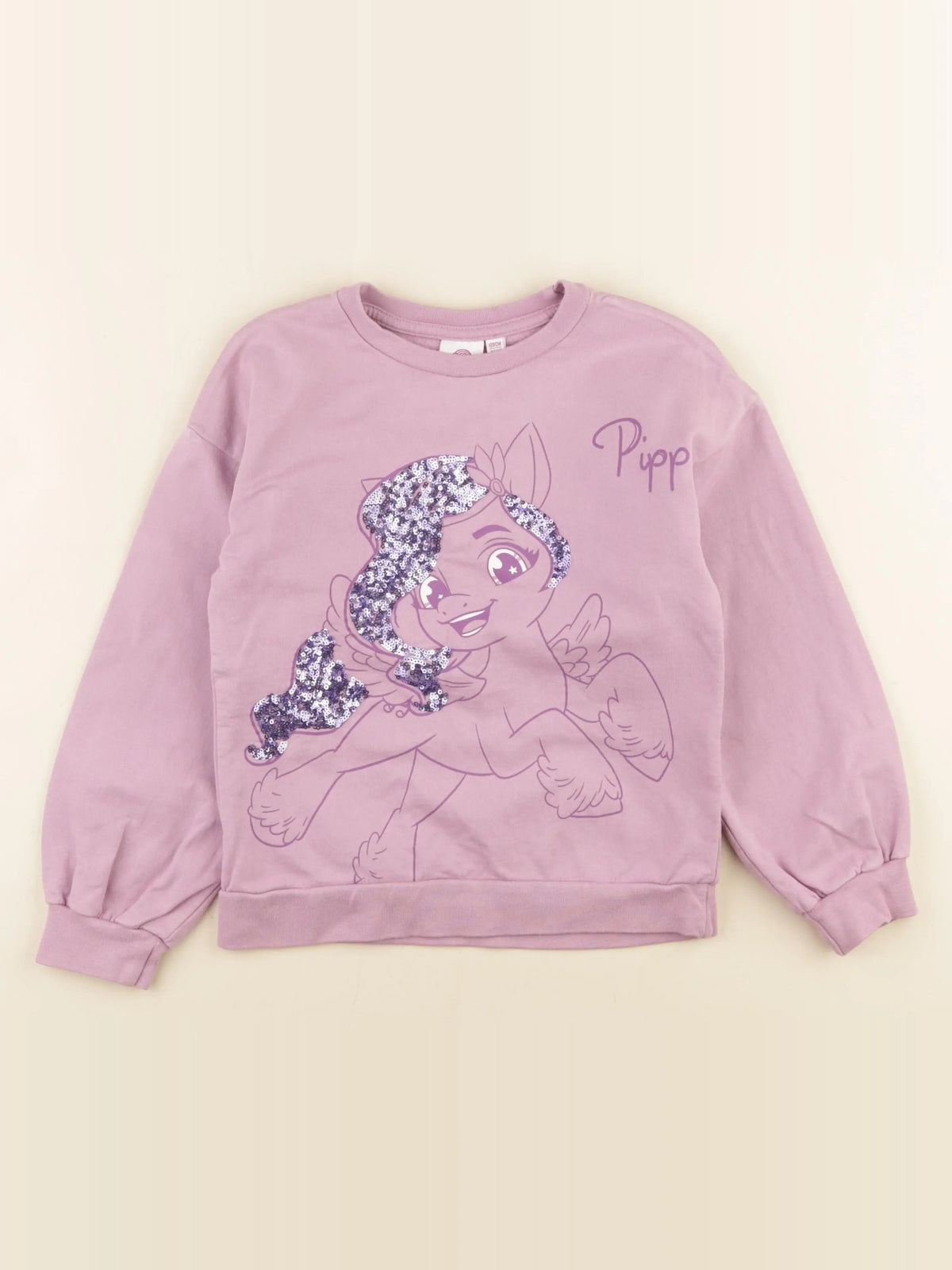 Vertbaudet - sweat violet - 8 ans