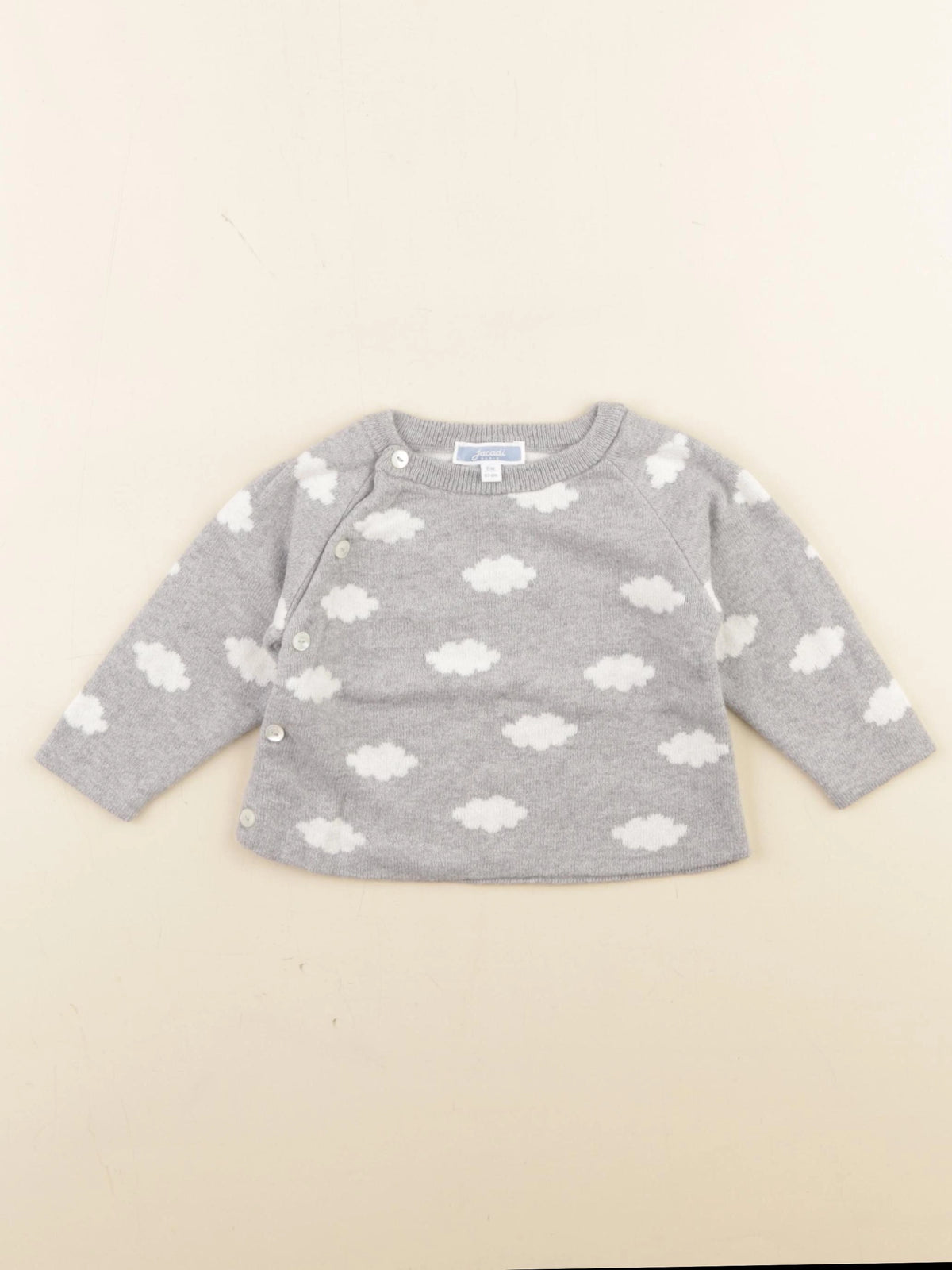 Jacadi - pull gris - 6 mois