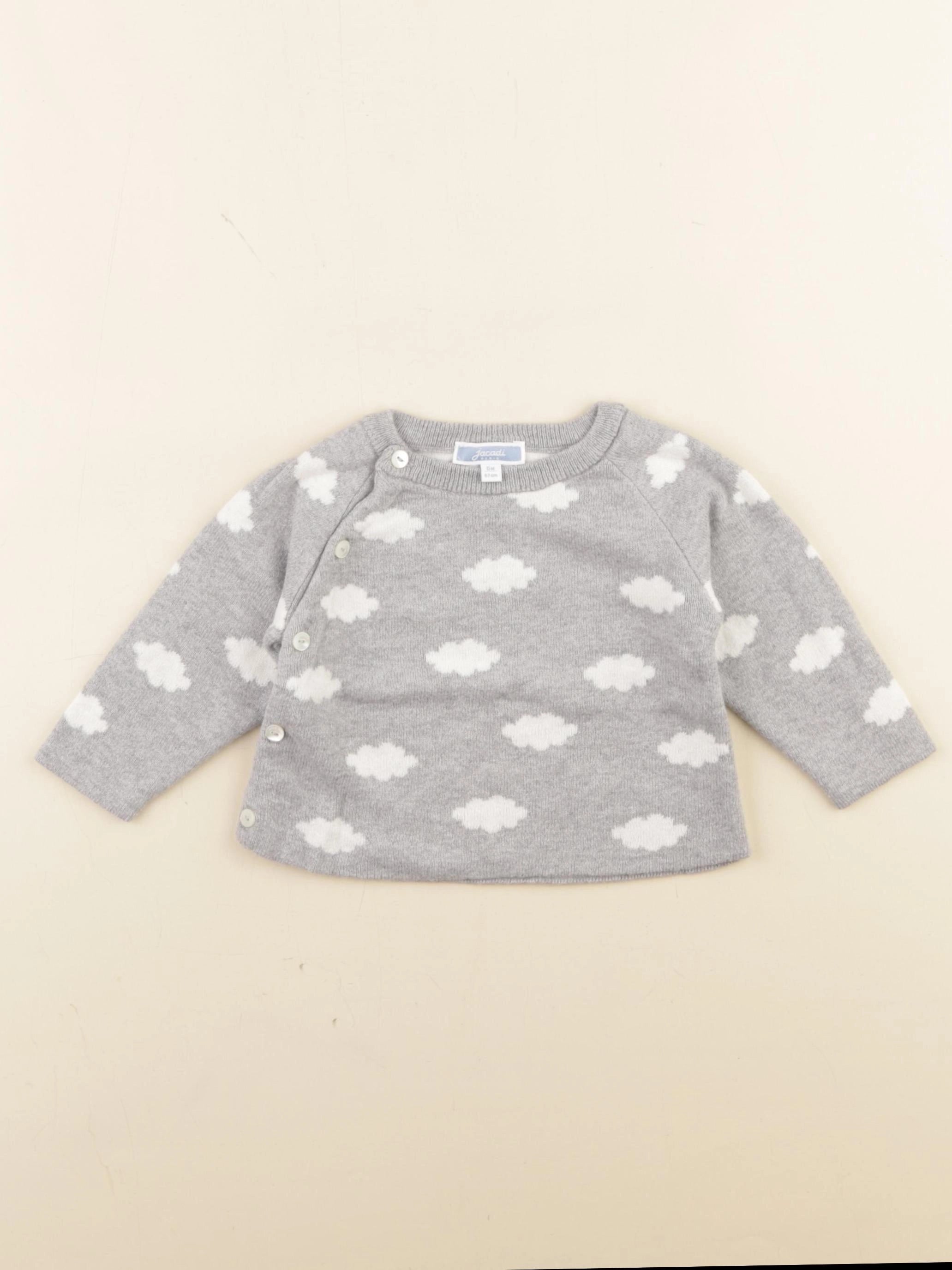 Jacadi - pull gris - 6 mois