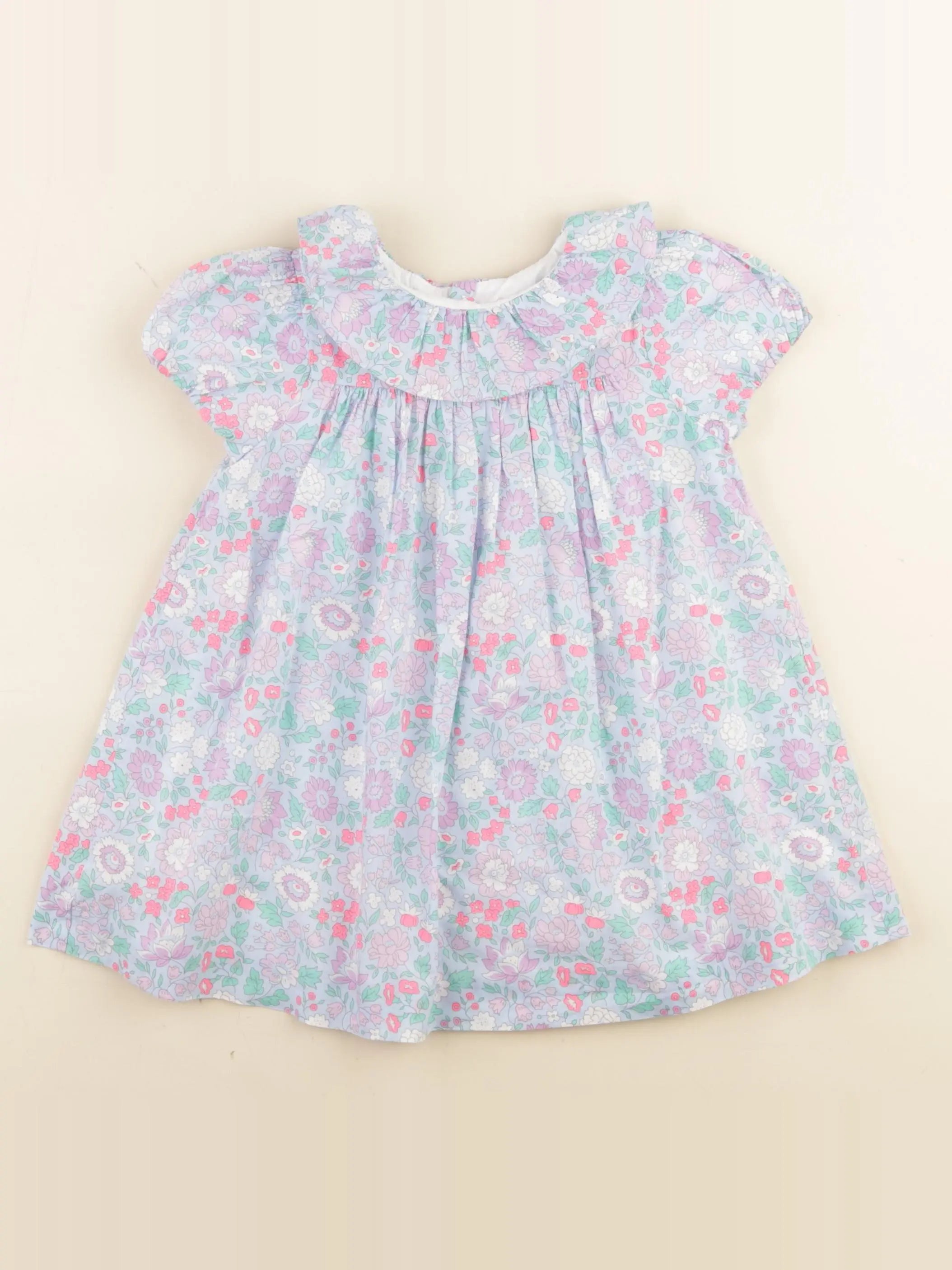 Jacadi - robe liberty multicolore - 24 mois