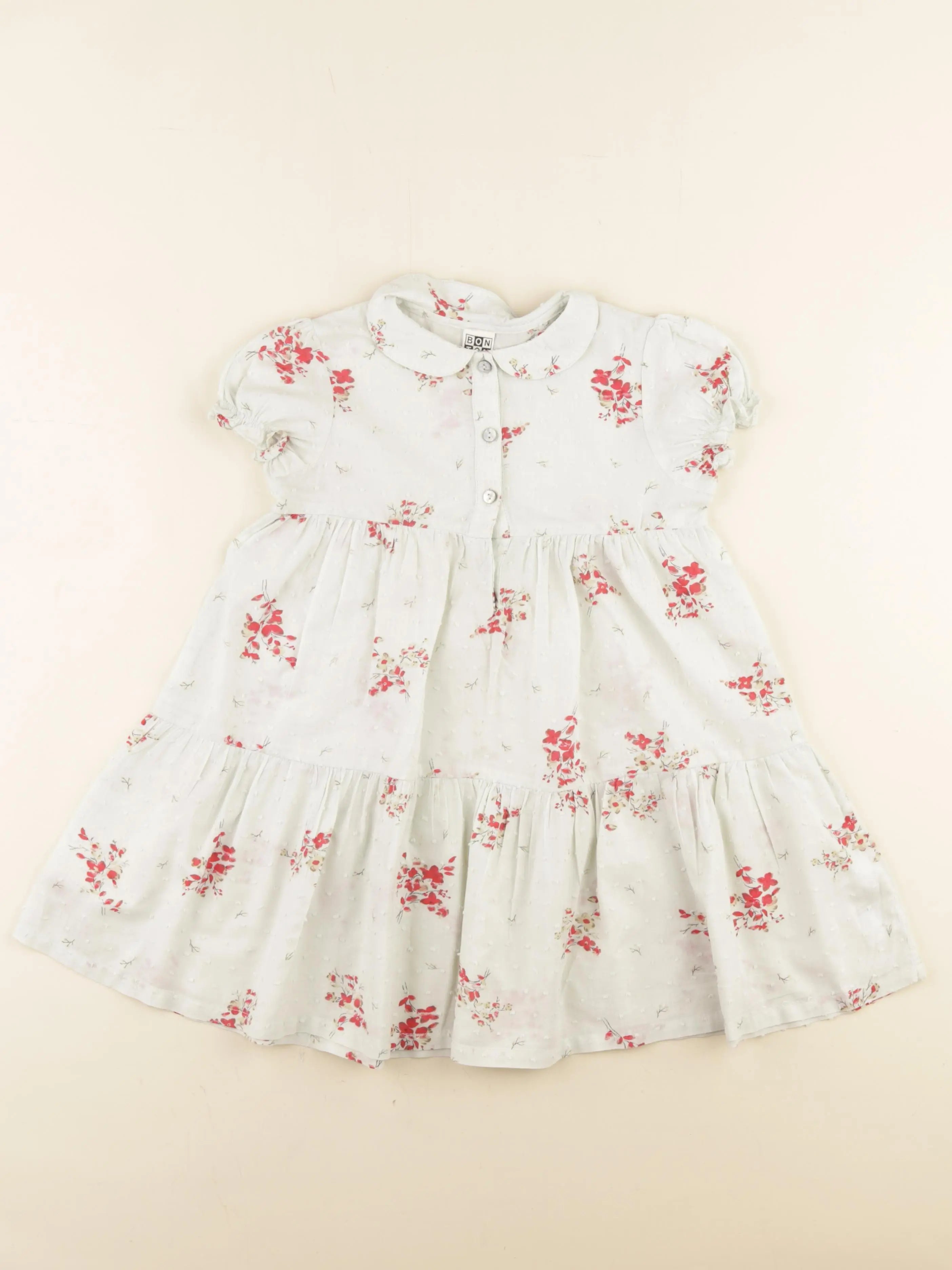 Bonton - robe blanc - 4 ans