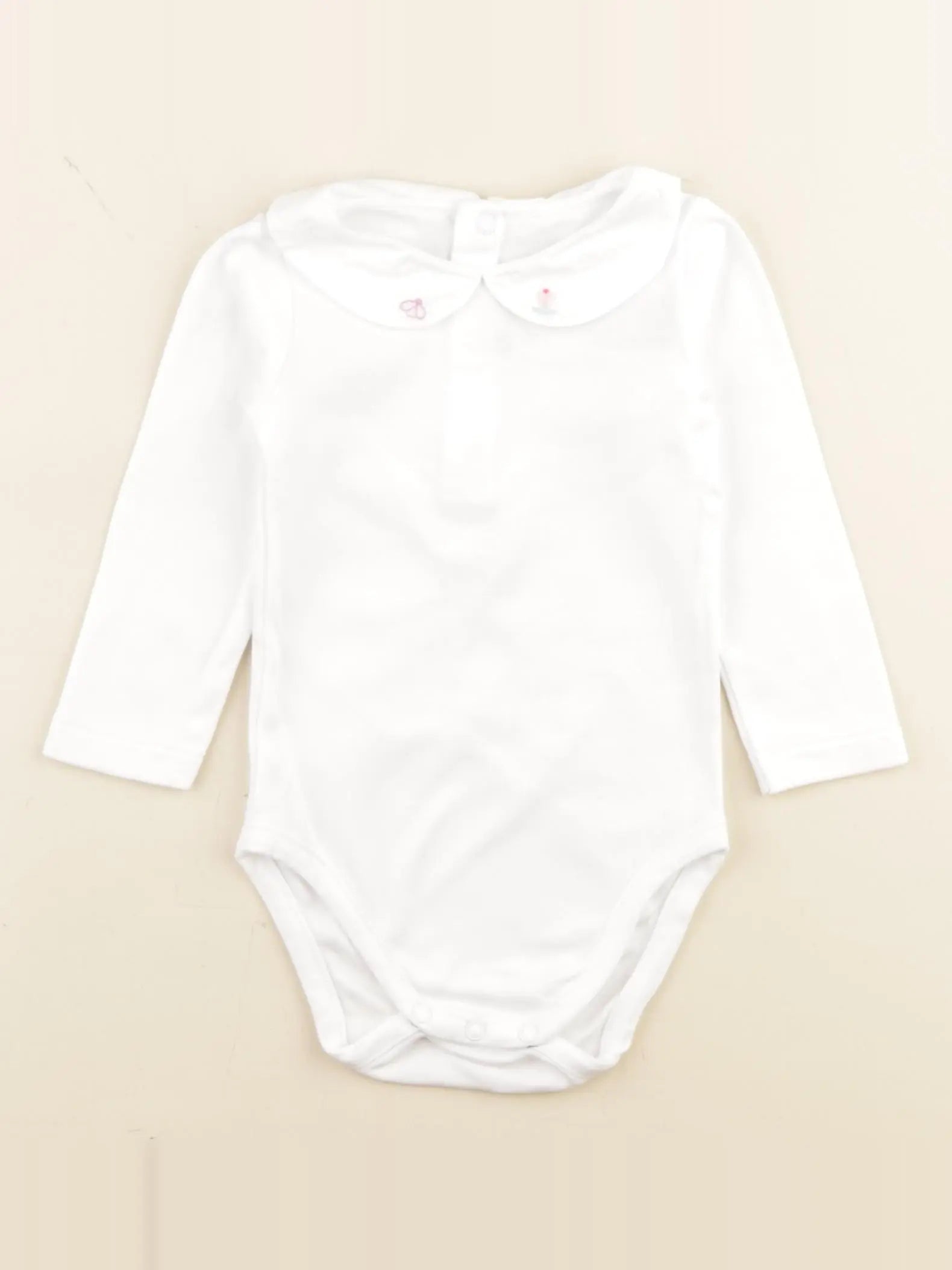 Jacadi - body à col blanc - 12 mois