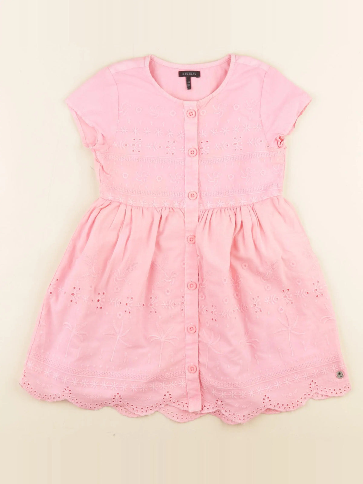 IKKS - robe rose - 4 ans