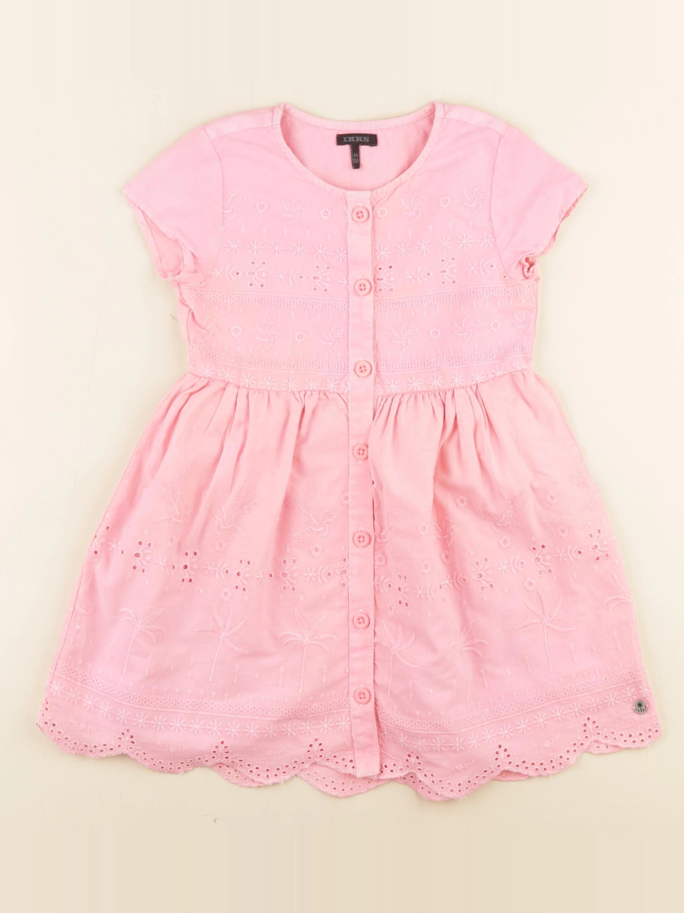 IKKS - robe rose - 4 ans