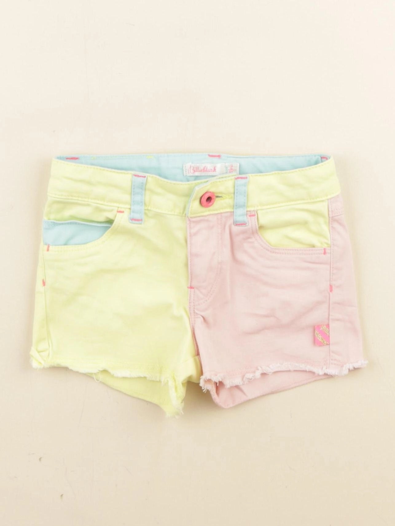 Billie Blush - short jaune, rose - 2 ans