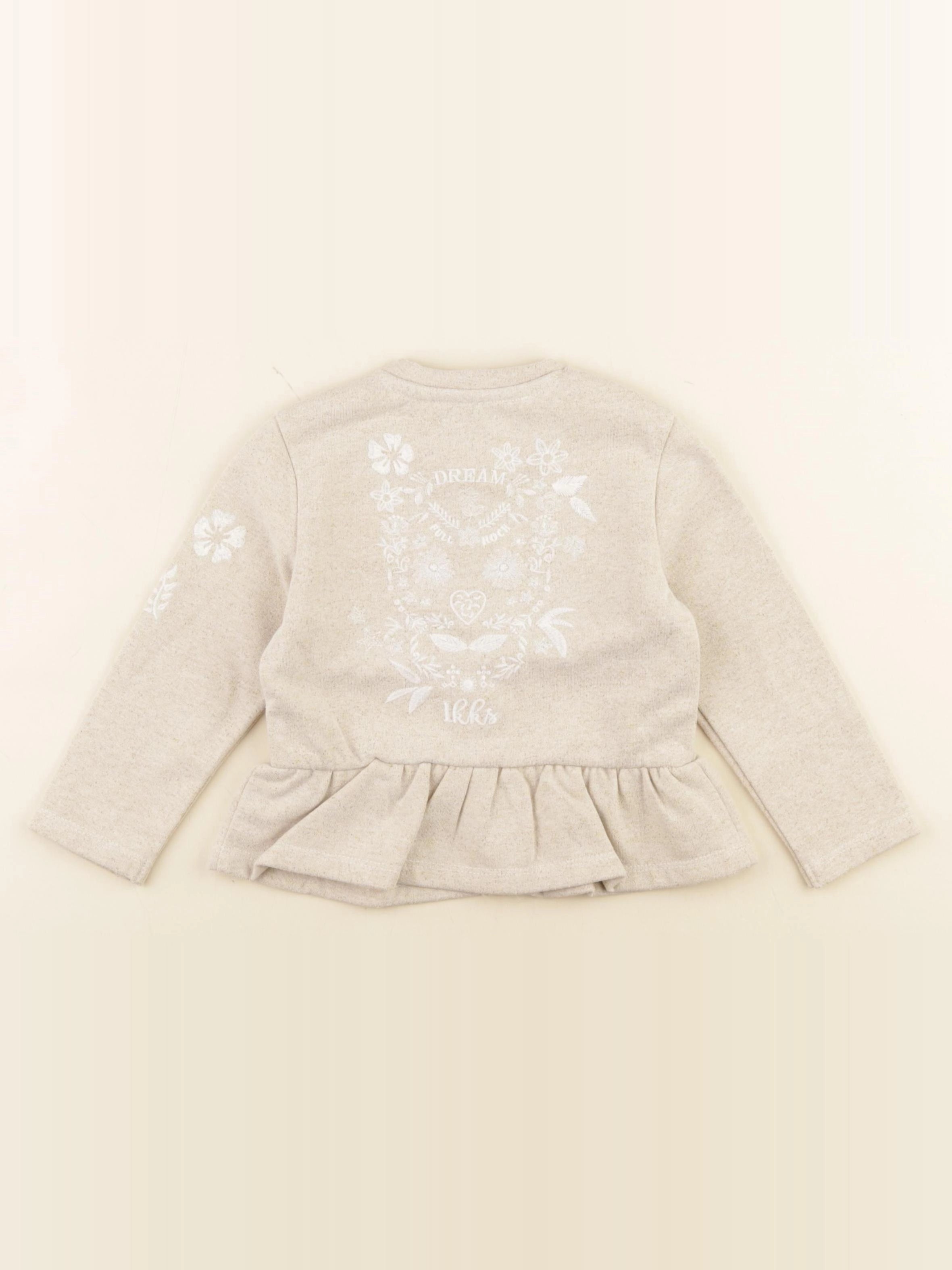 IKKS - gilet imprimé au dos beige, or - 2 ans