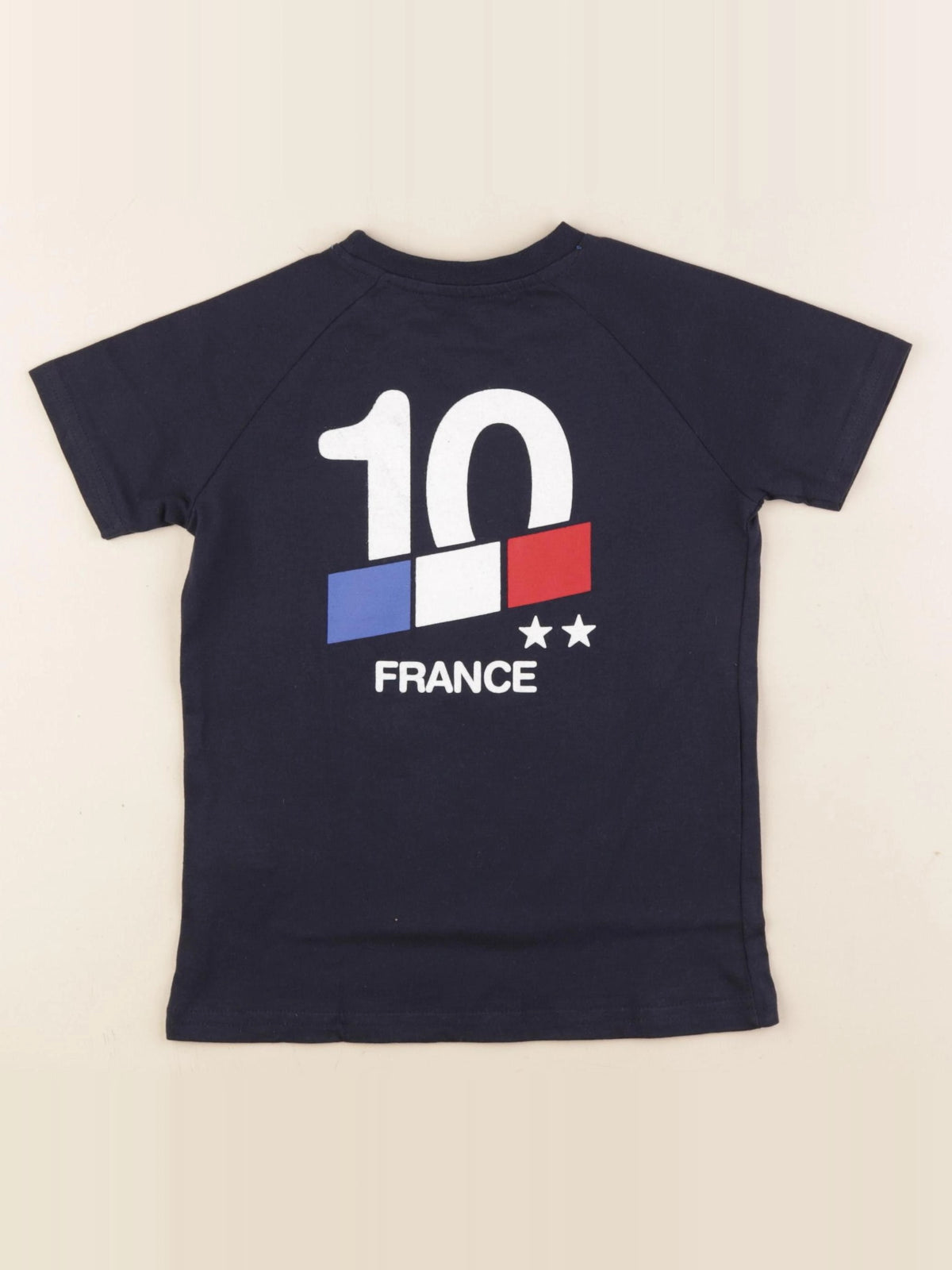 Vertbaudet - tee-shirt imprimé au dos bleu - 6 ans