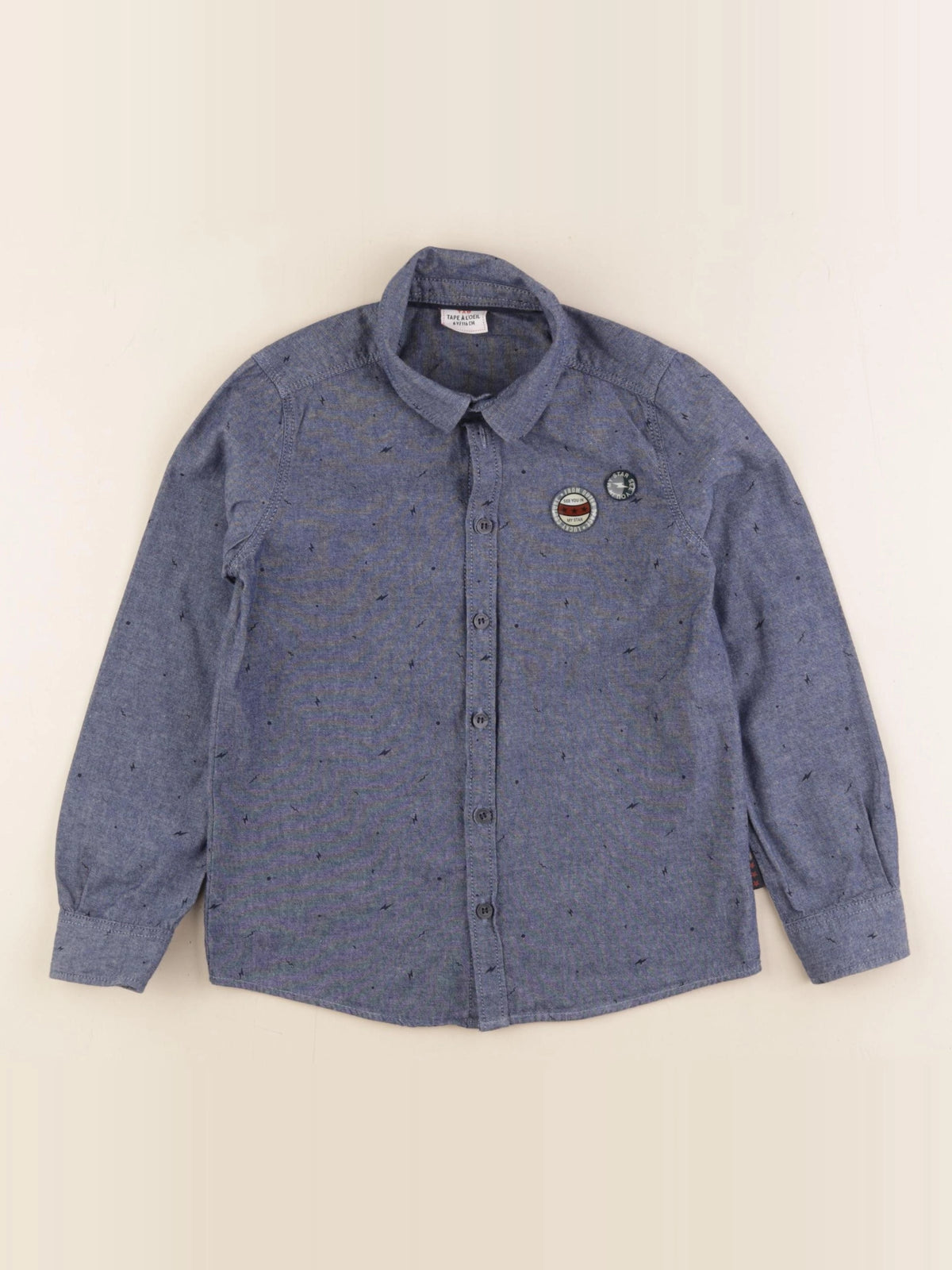 Tape à l'oeil - chemise bleu - 6 ans