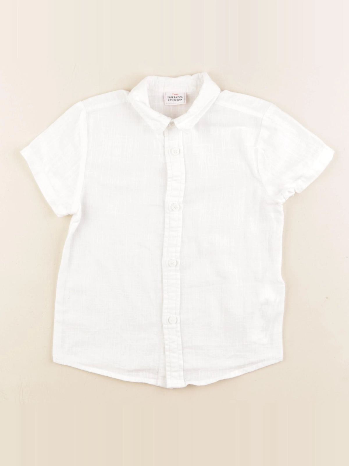 Tape à l'oeil - chemise blanc - 2/3 ans