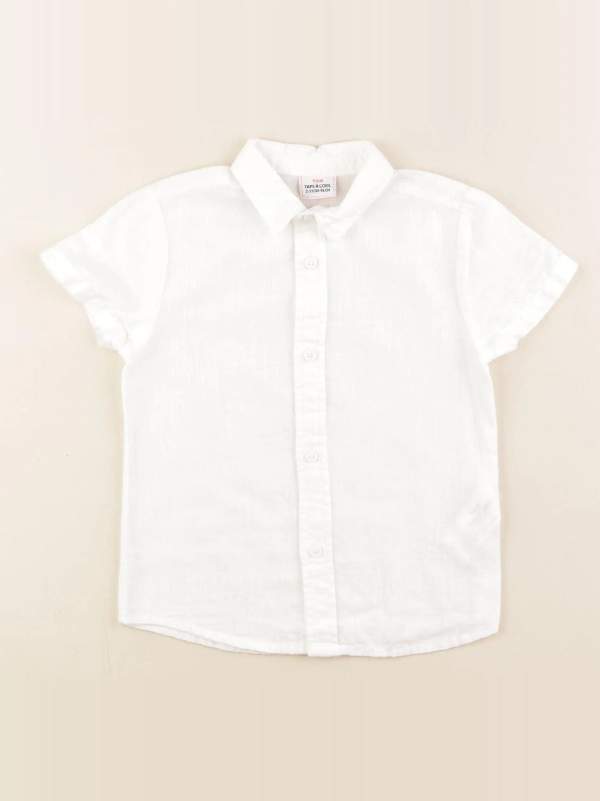 Tape à l'oeil - chemise blanc - 2/3 ans