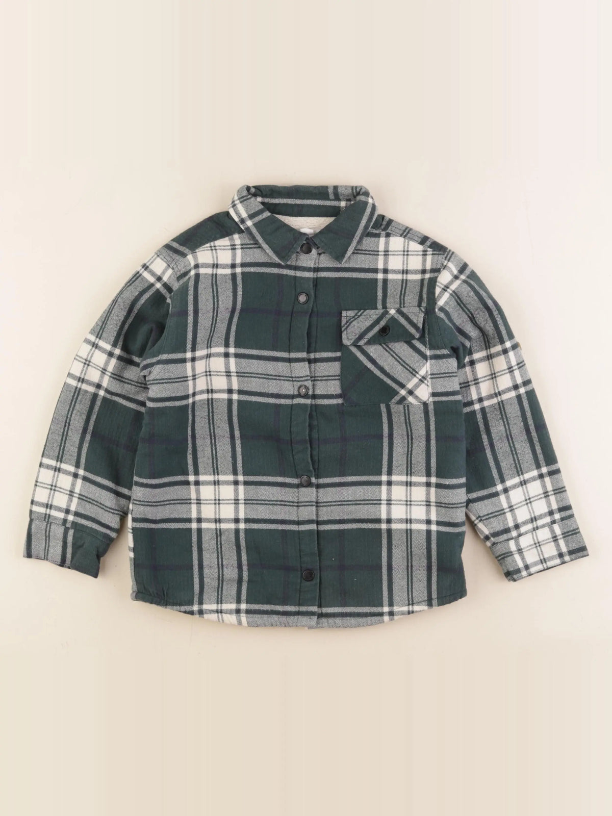 Vertbaudet - chemise vert - 5 ans