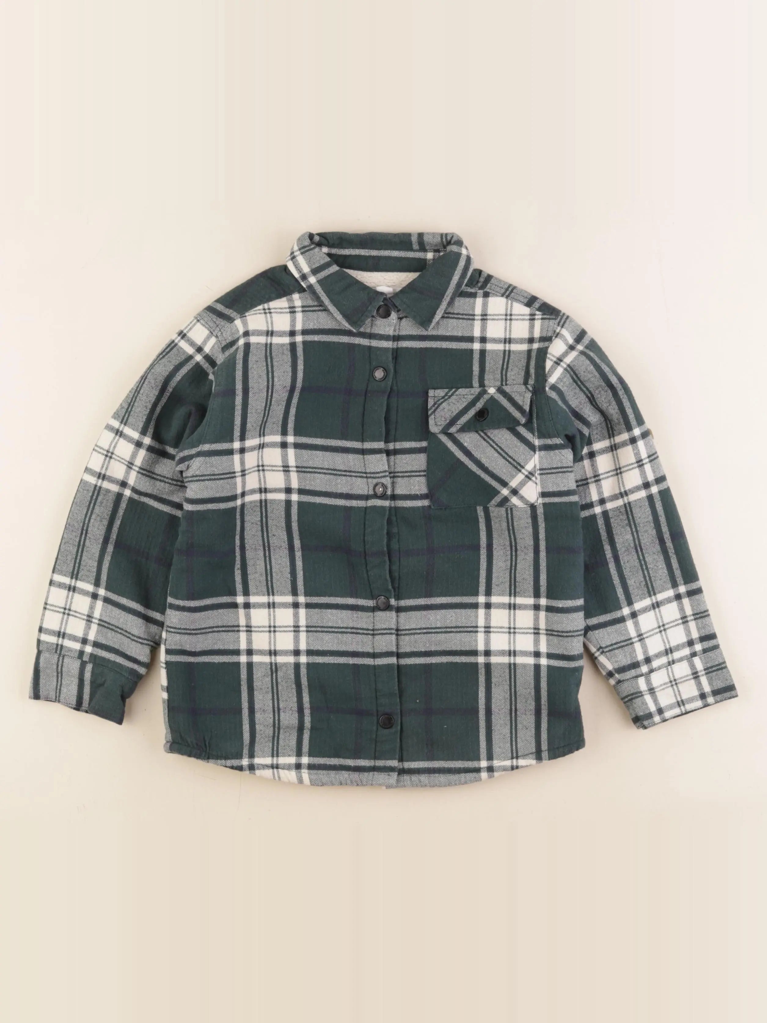 Vertbaudet - chemise vert - 5 ans