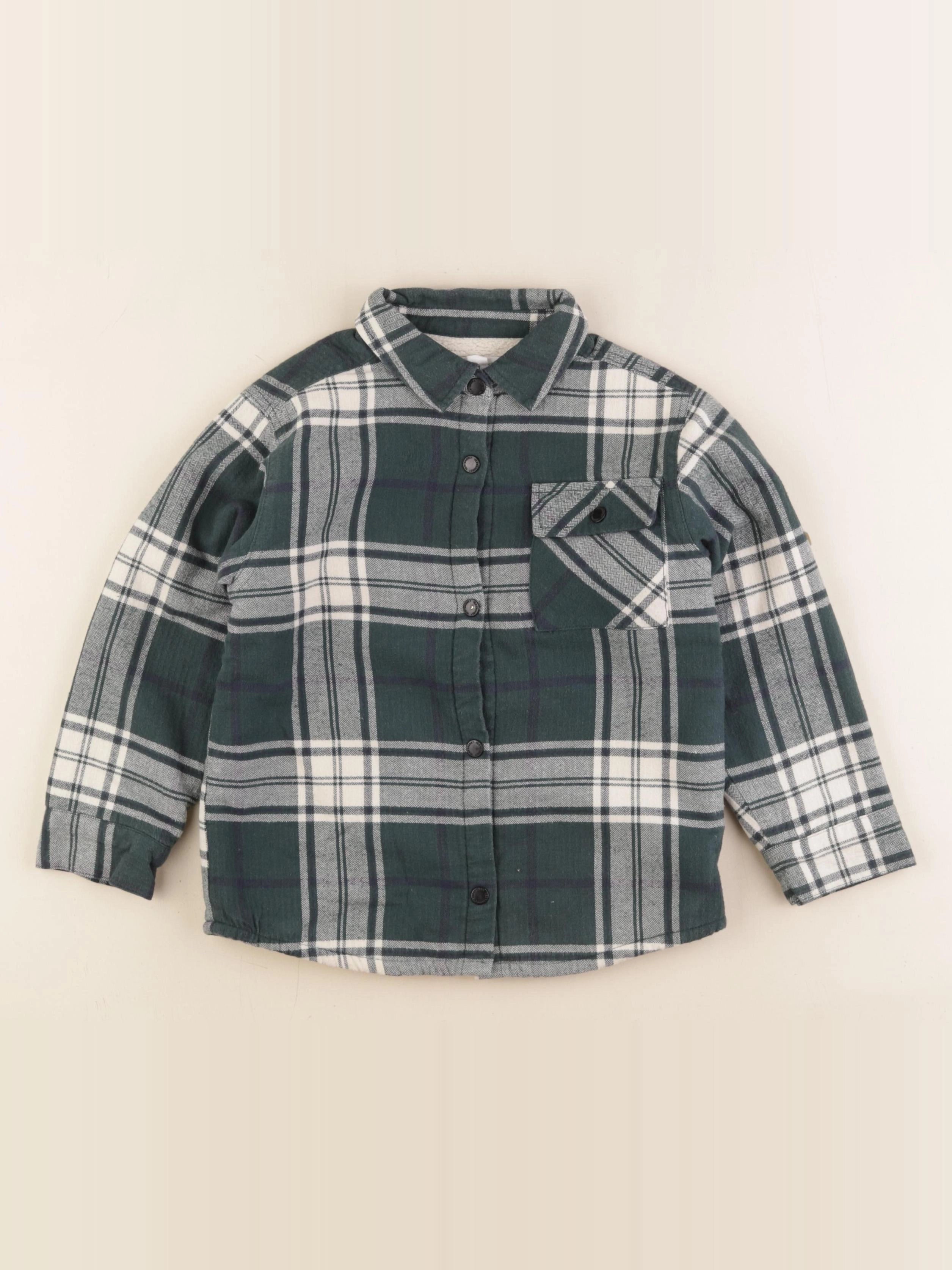 Vertbaudet - chemise vert - 5 ans