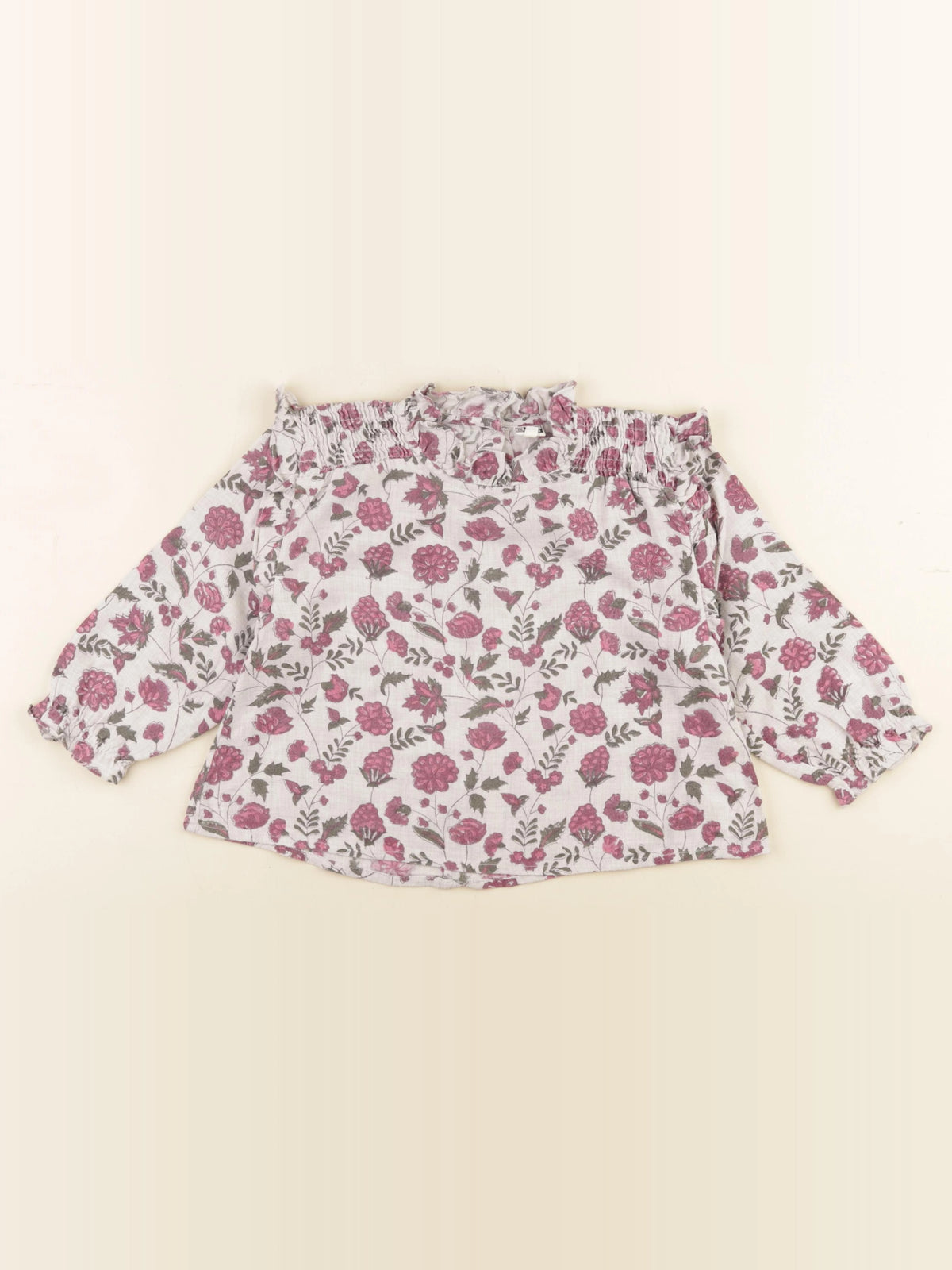 Bonton - blouse gris - 4 ans