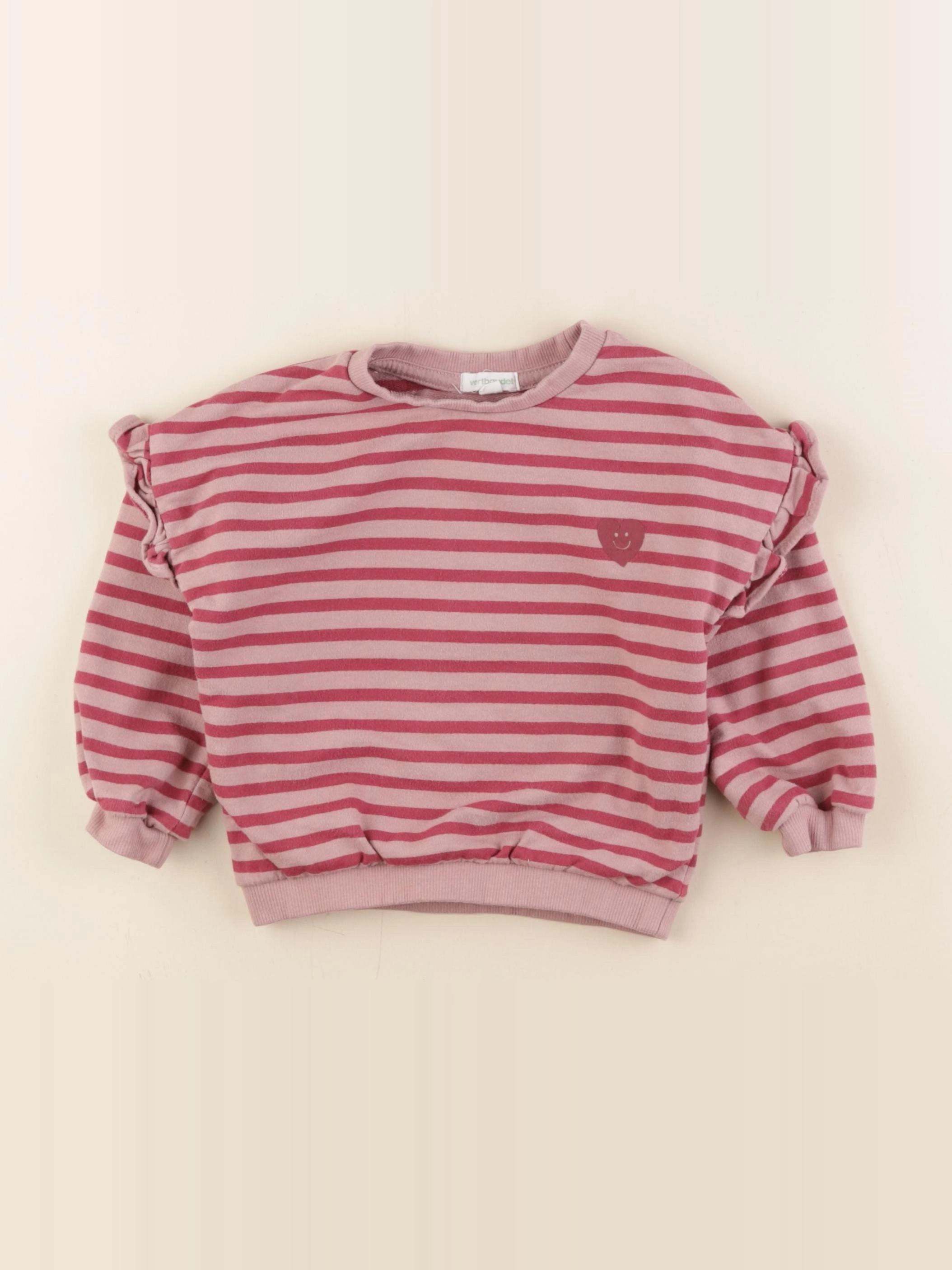 Vertbaudet - sweat rose - 3 ans