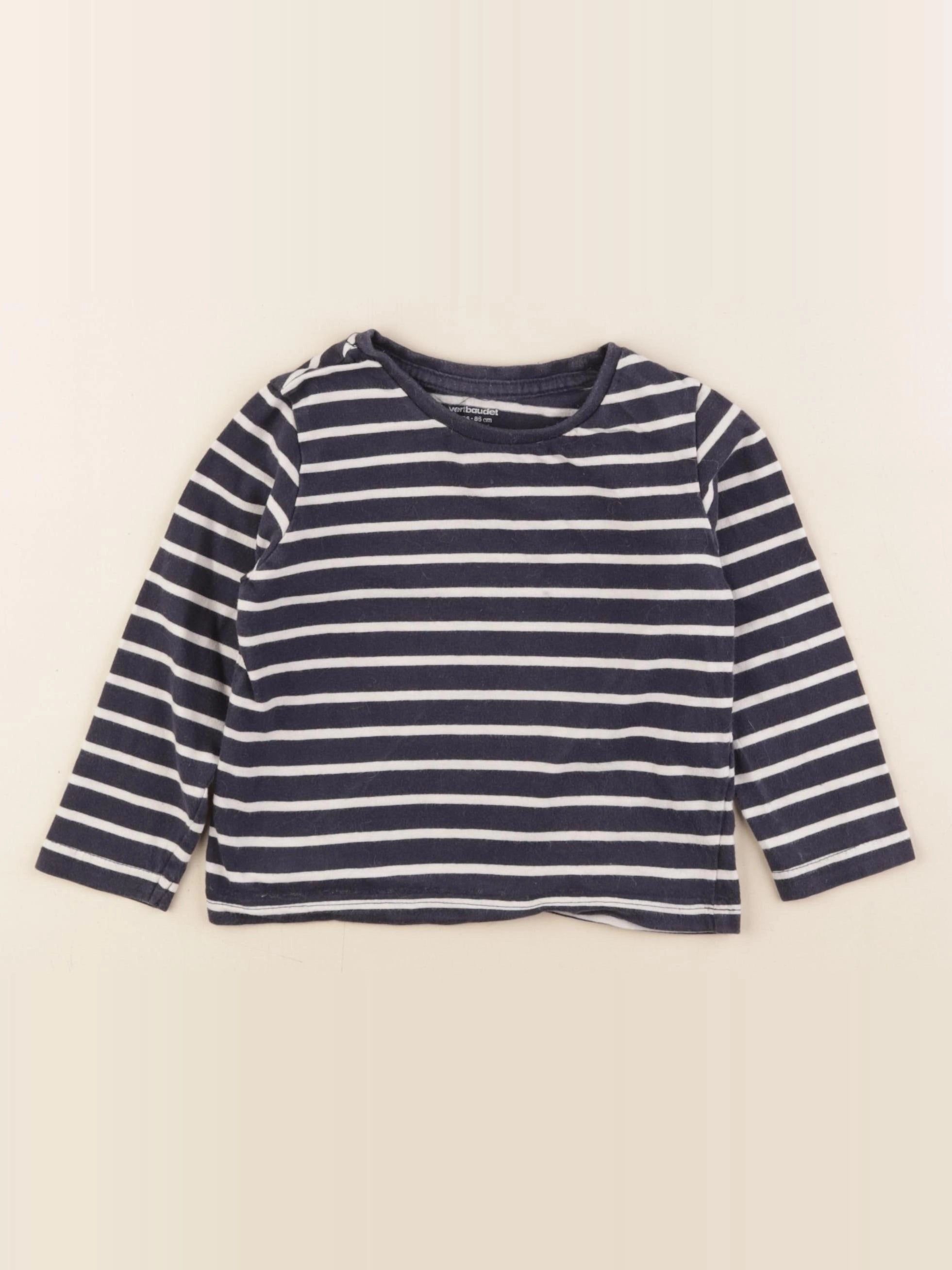 Vertbaudet - tee-shirt bleu - 2 ans
