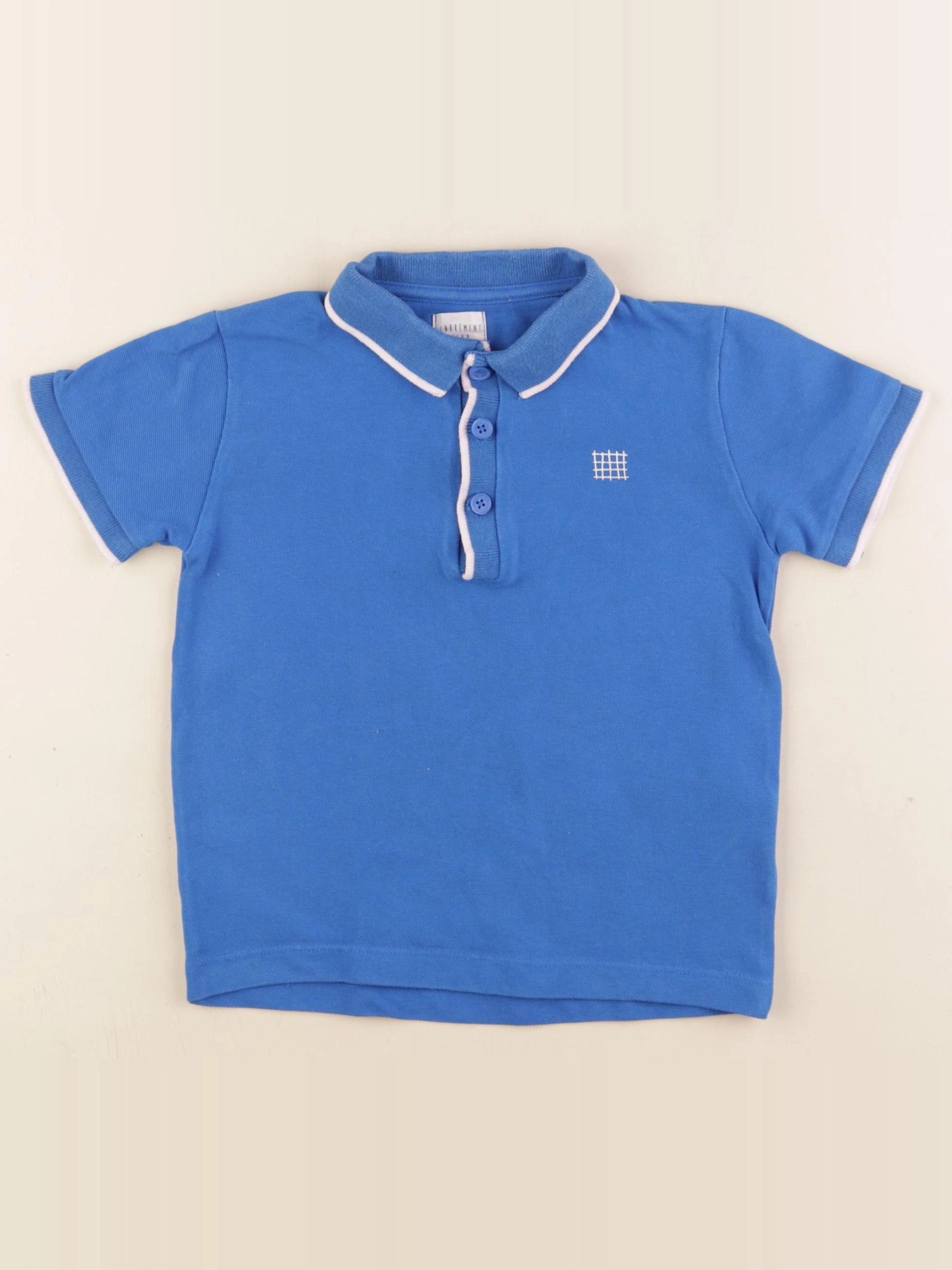 Carrément Beau - polo bleu - 4 ans