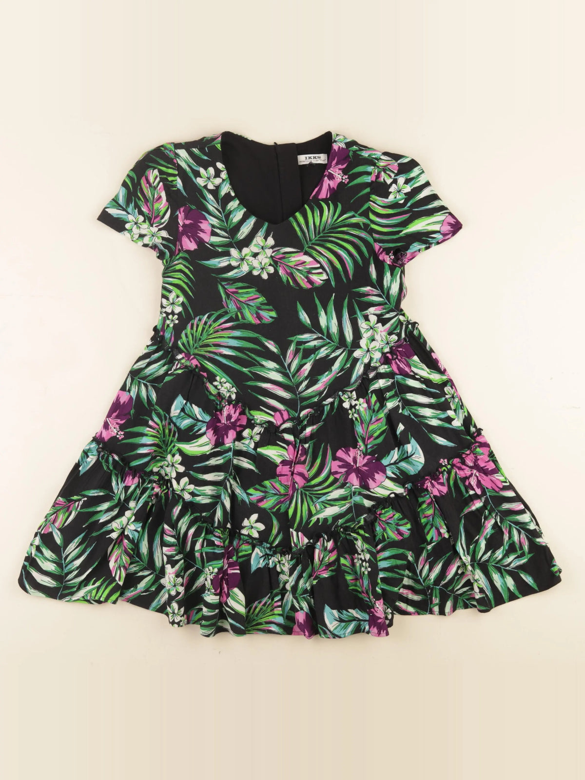 IKKS - robe noir - 6 ans