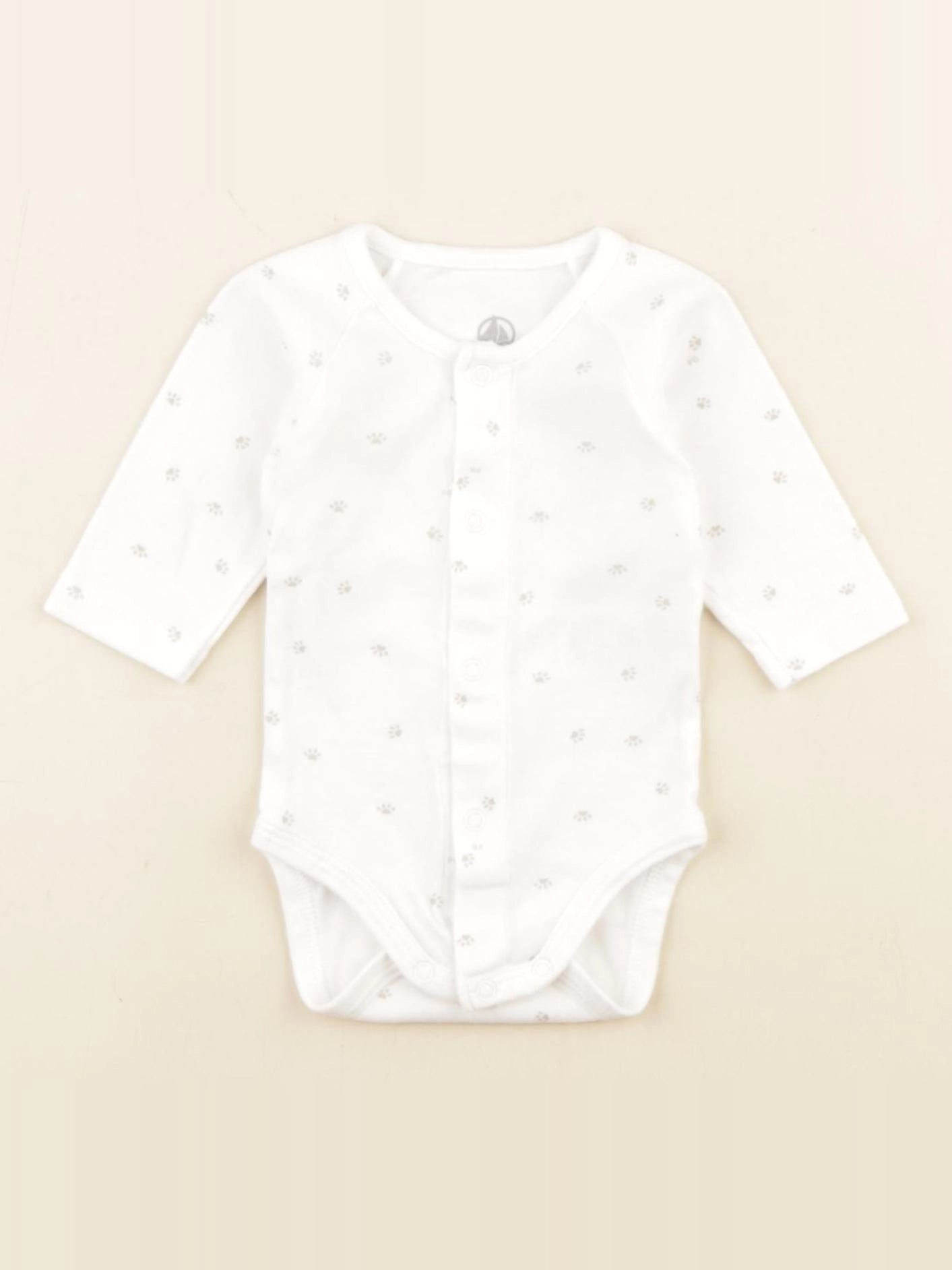 Petit Bateau - body blanc - 1 mois