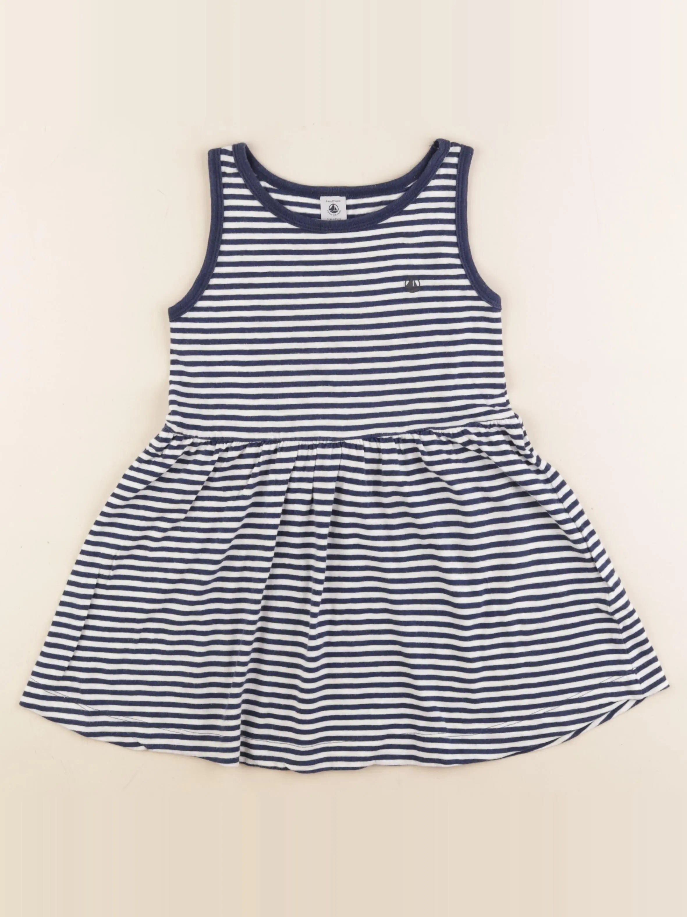 Petit Bateau - robe bleu - 6 ans