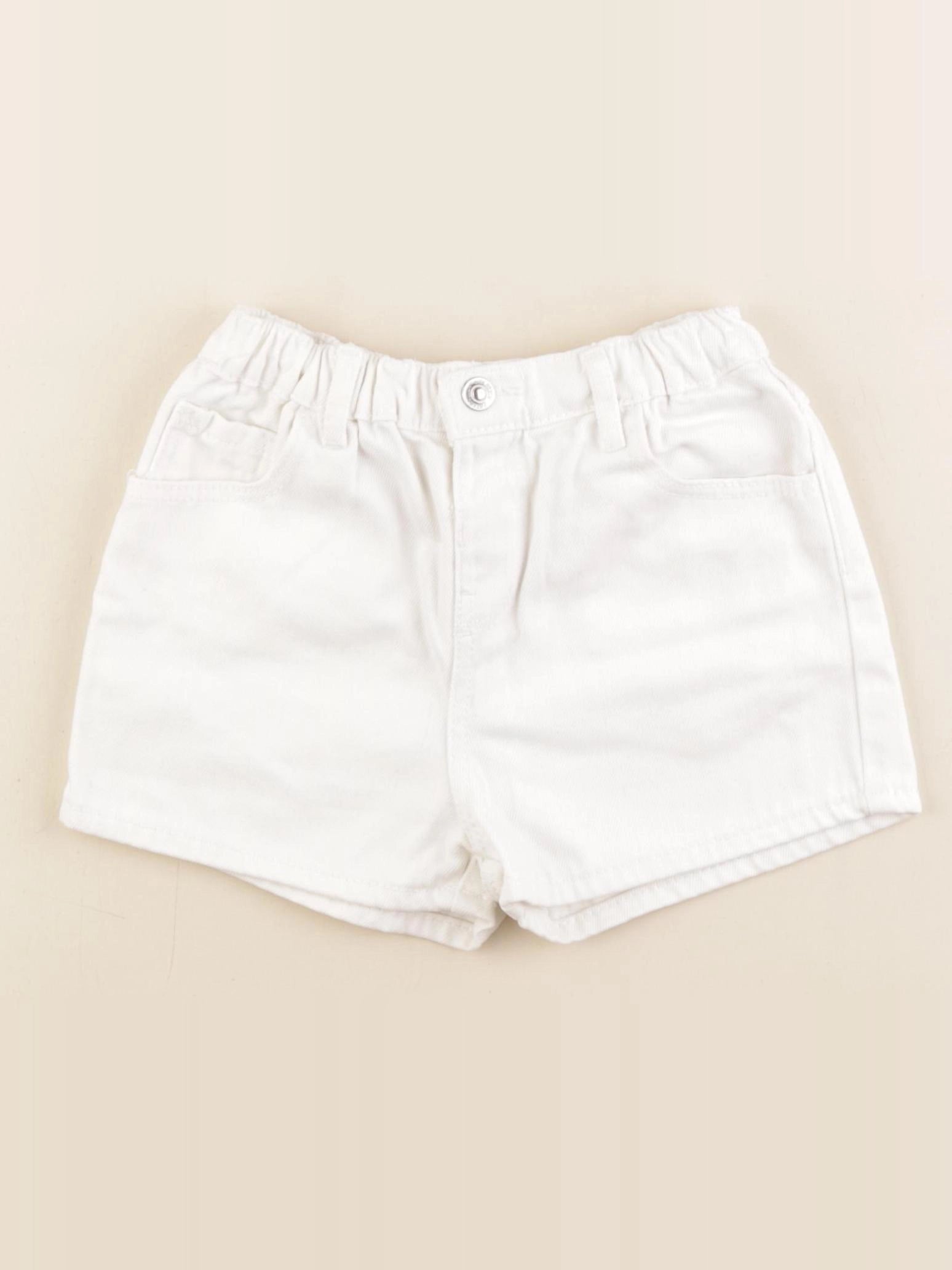 Zara - short blanc - 3/4 ans