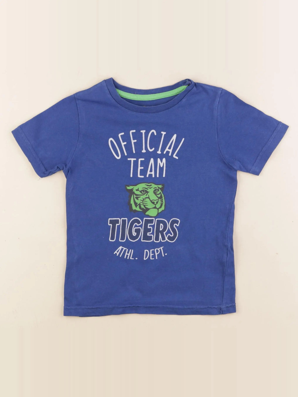 Vertbaudet - tee-shirt bleu - 4 ans