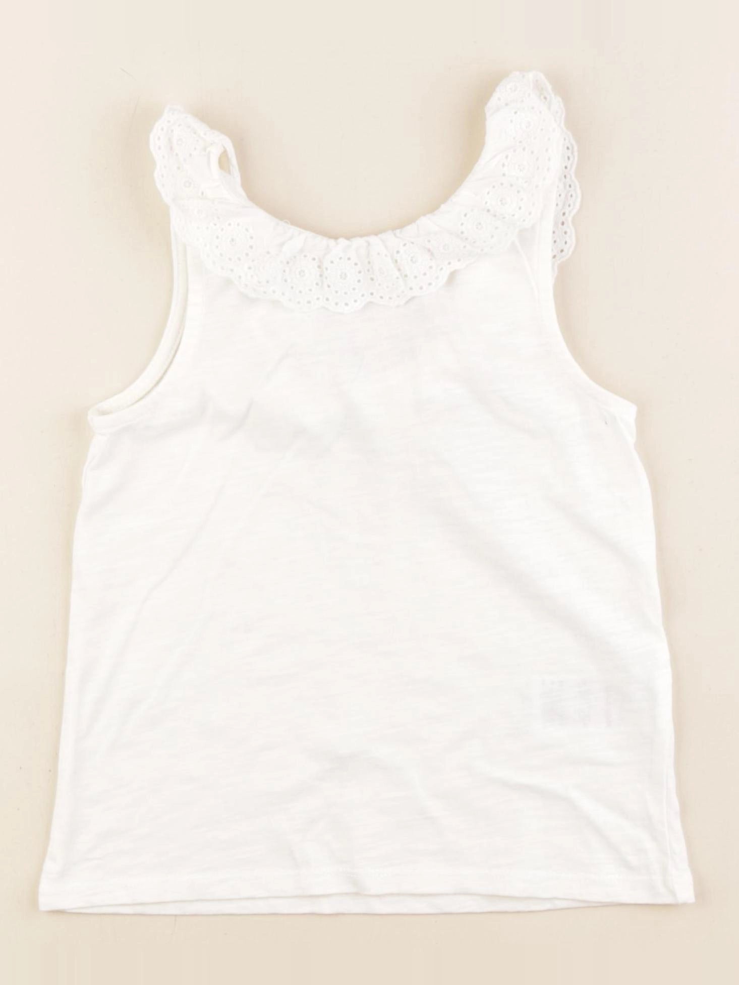 Vertbaudet - débardeur blanc - 5 ans