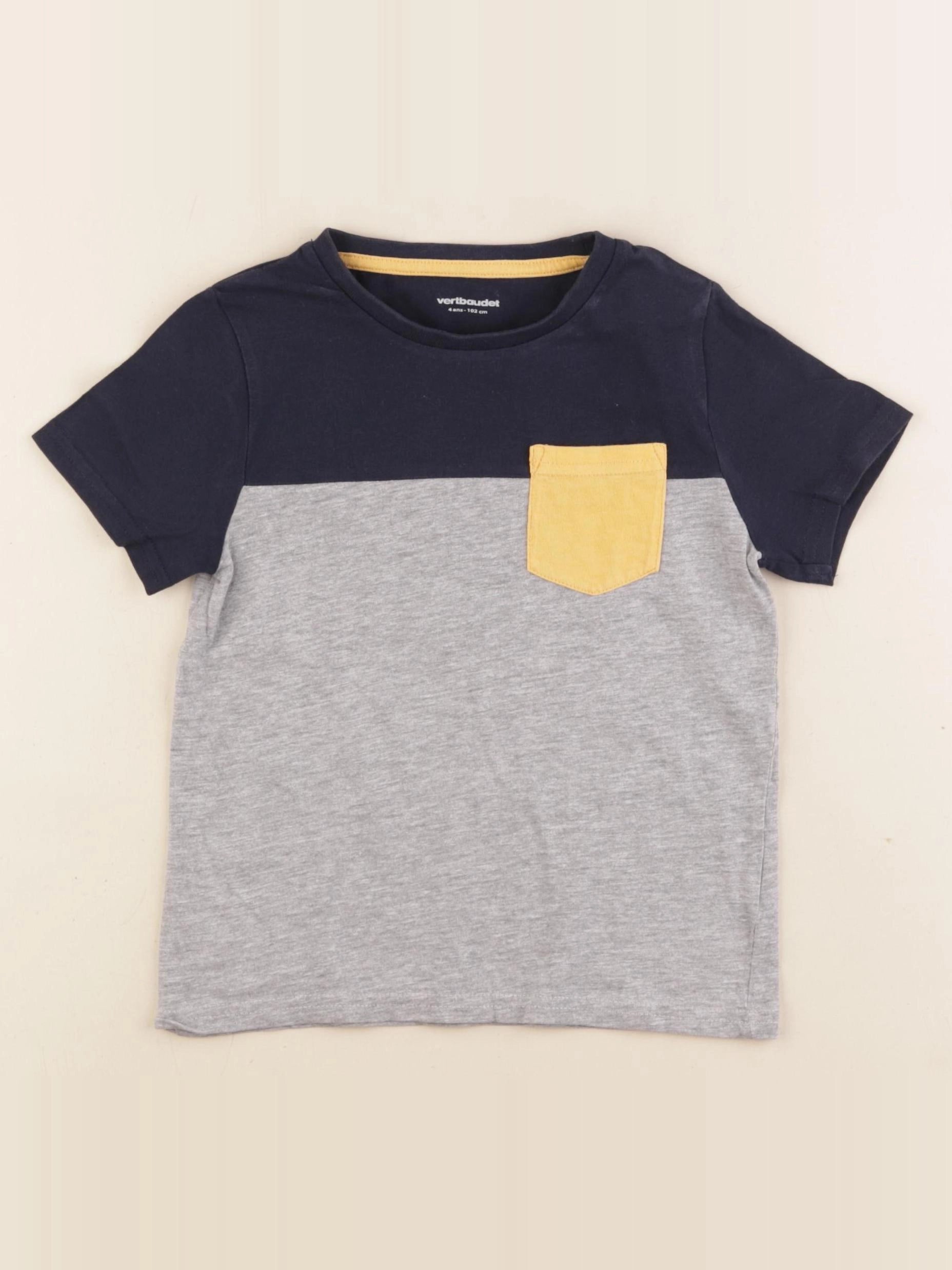 Vertbaudet - tee-shirt gris - 4 ans
