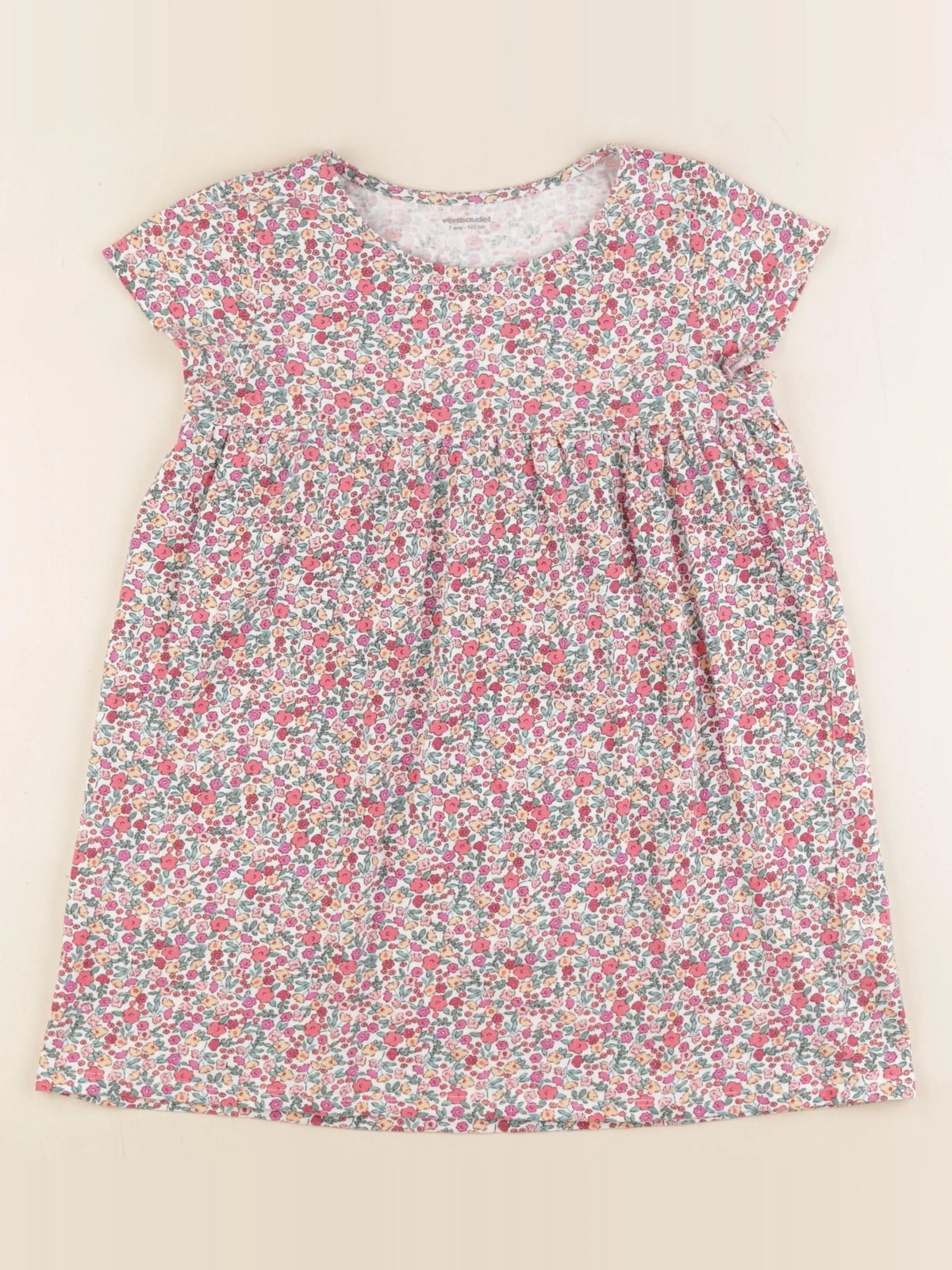 Vertbaudet - robe rose - 7 ans