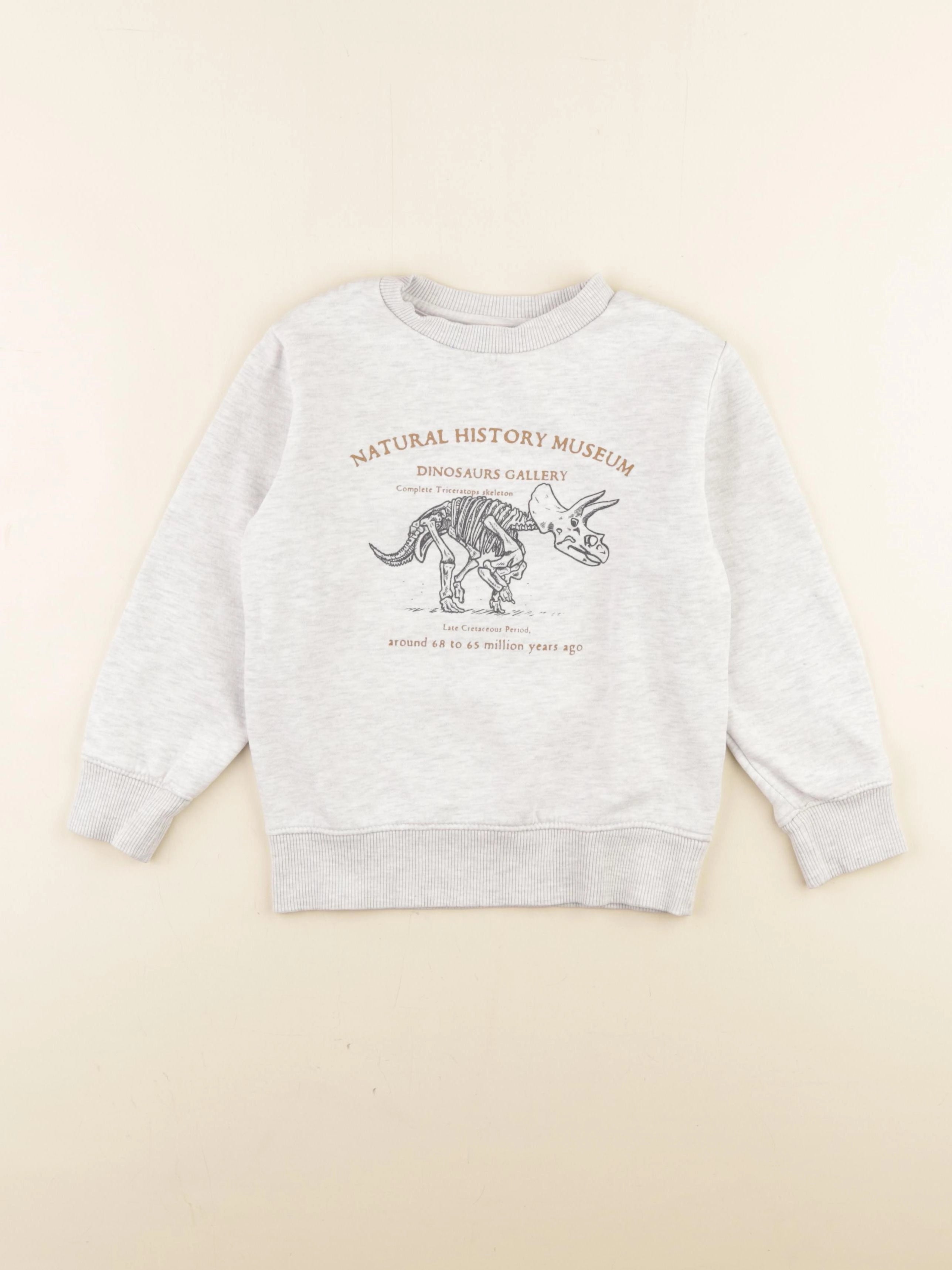 Vertbaudet - sweat gris - 6 ans