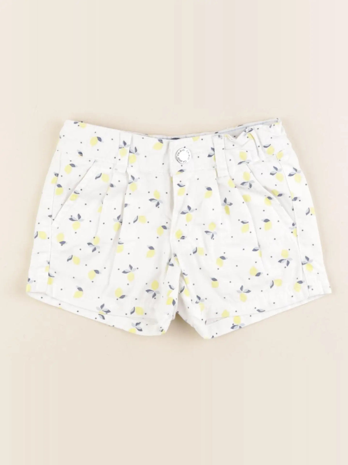 Okaidi - short blanc - 3 ans