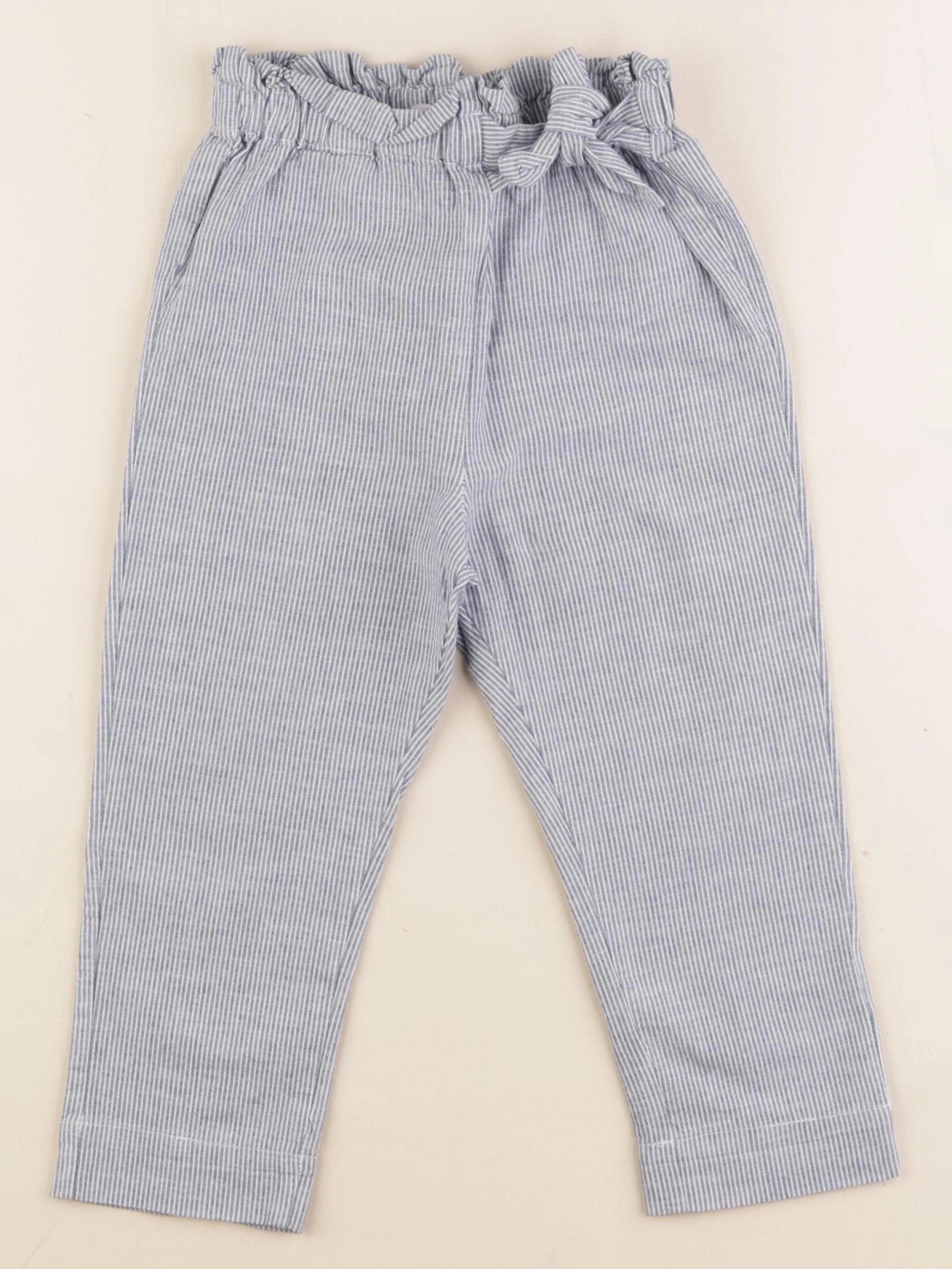 Vertbaudet - pantalon bleu - 3 ans