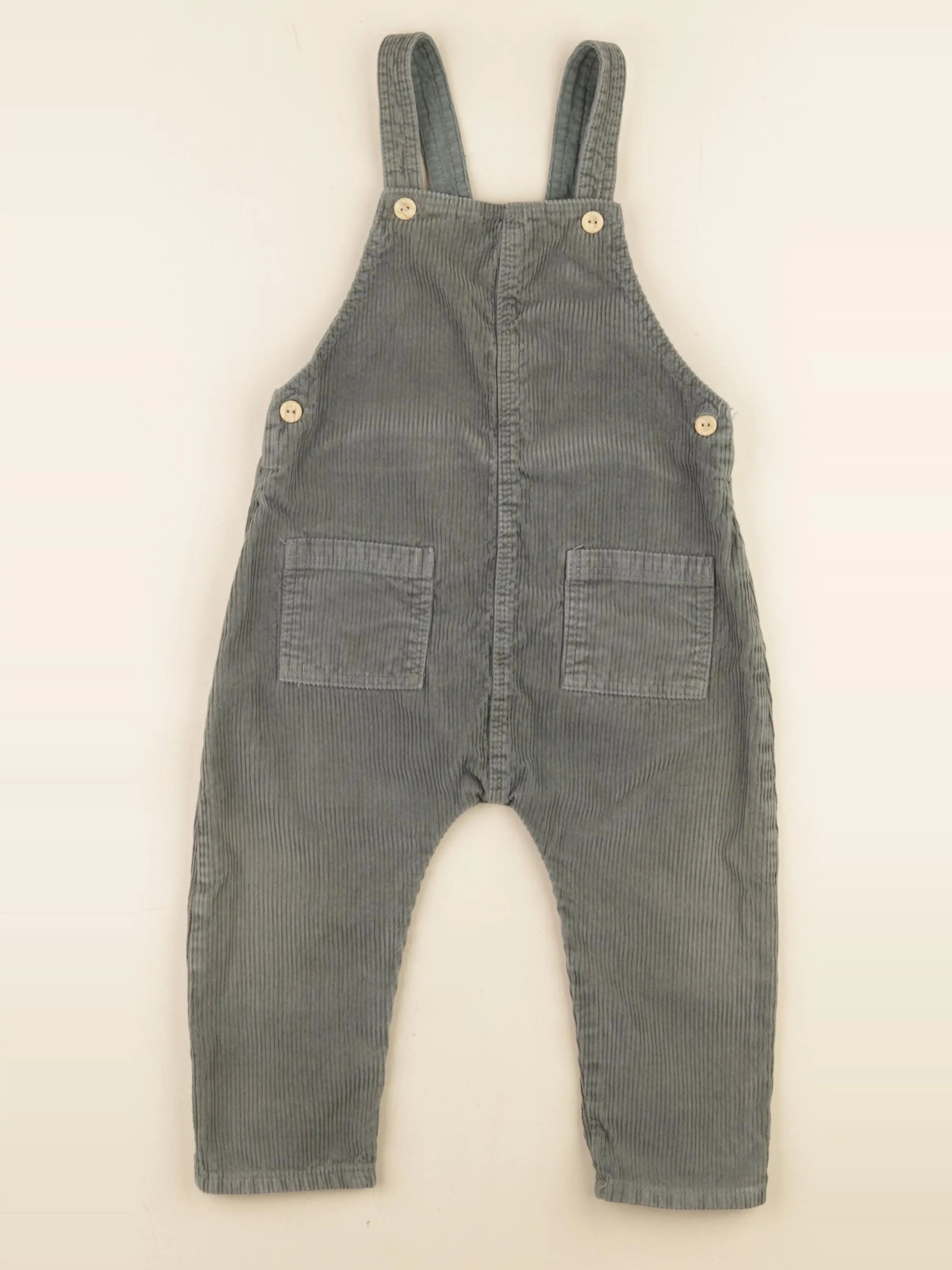 H&M - salopette vert - 24/36 mois