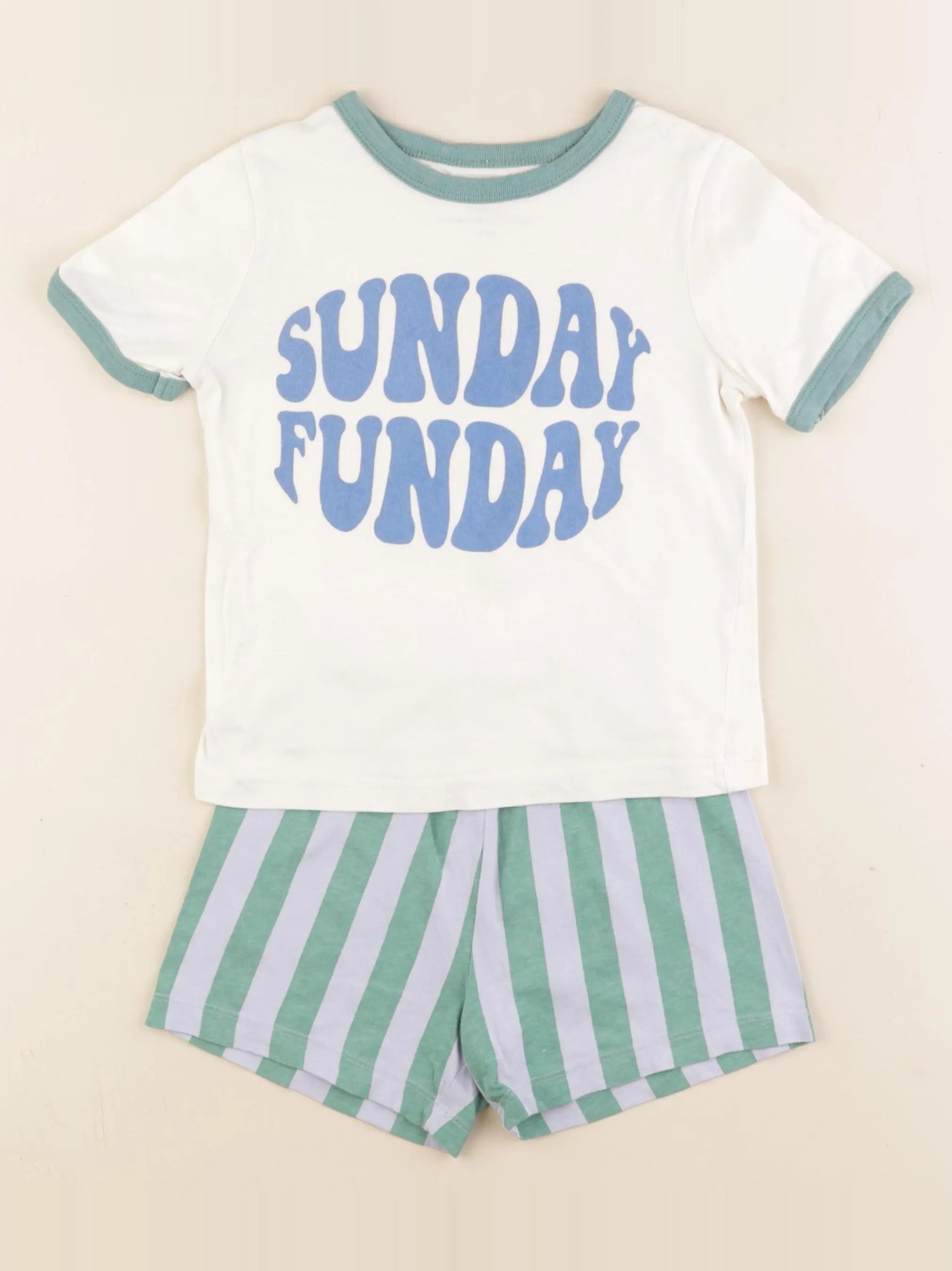 Monoprix - pyjama coton bleu - 3 ans