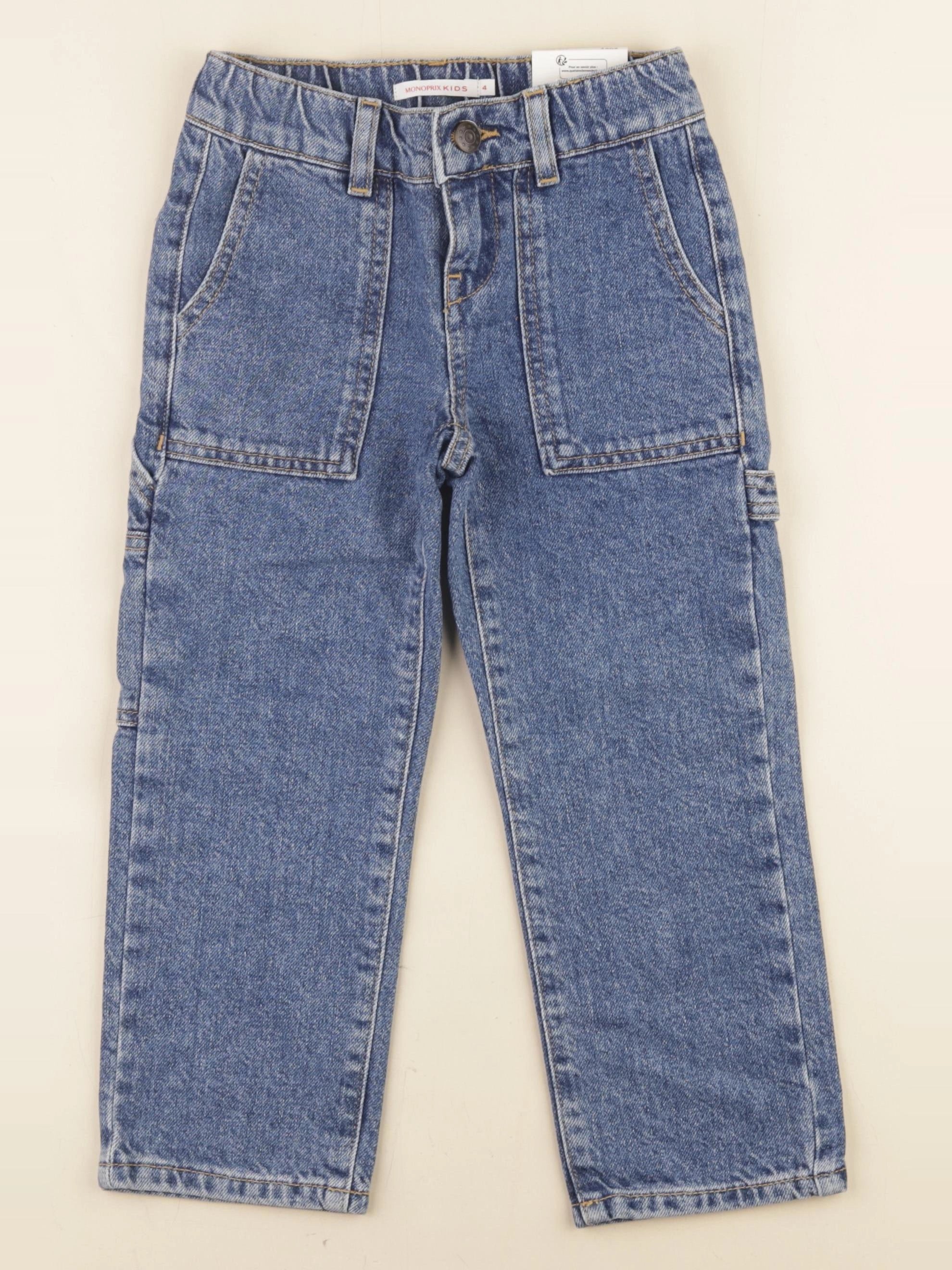 Monoprix - jean bleu - 4 ans