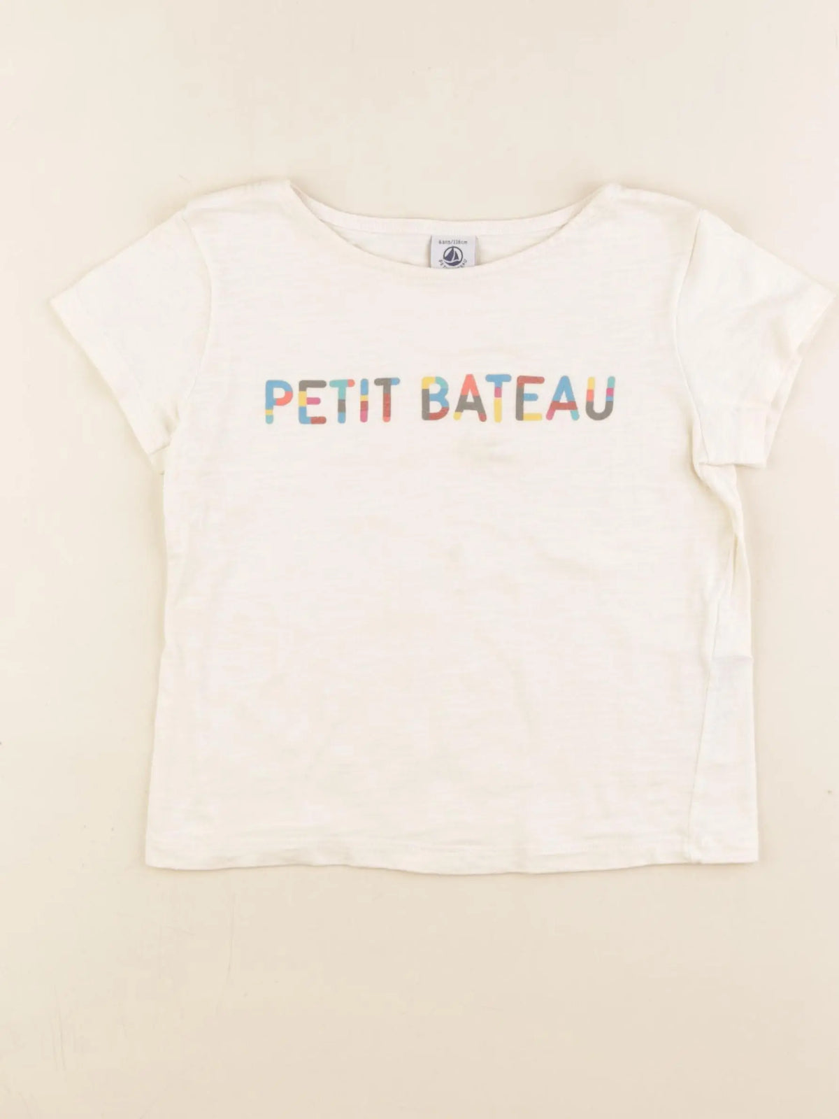 Petit Bateau - tee-shirt blanc - 6 ans