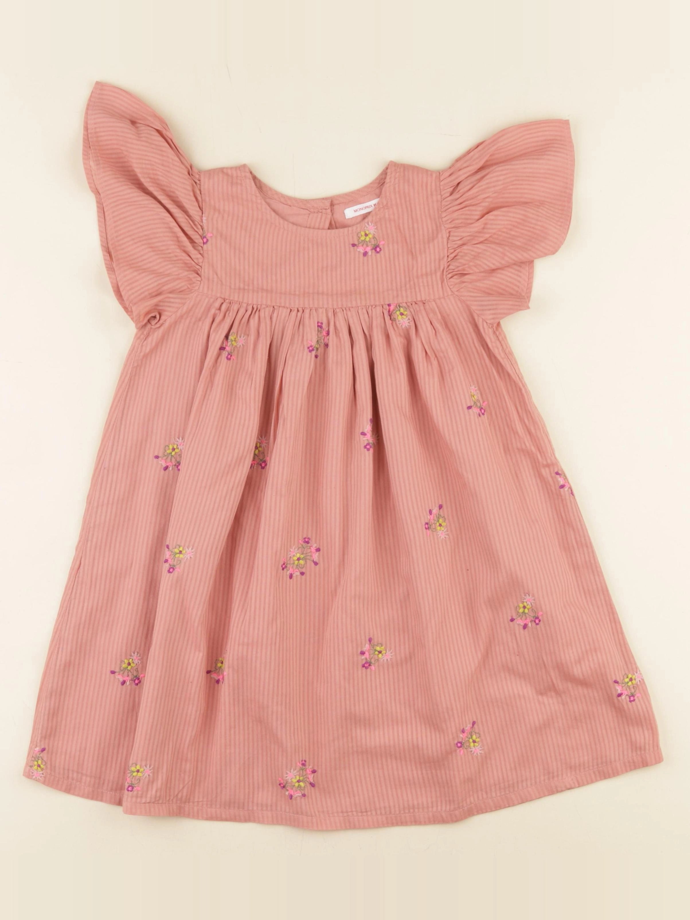 Monoprix - robe rose - 4 ans