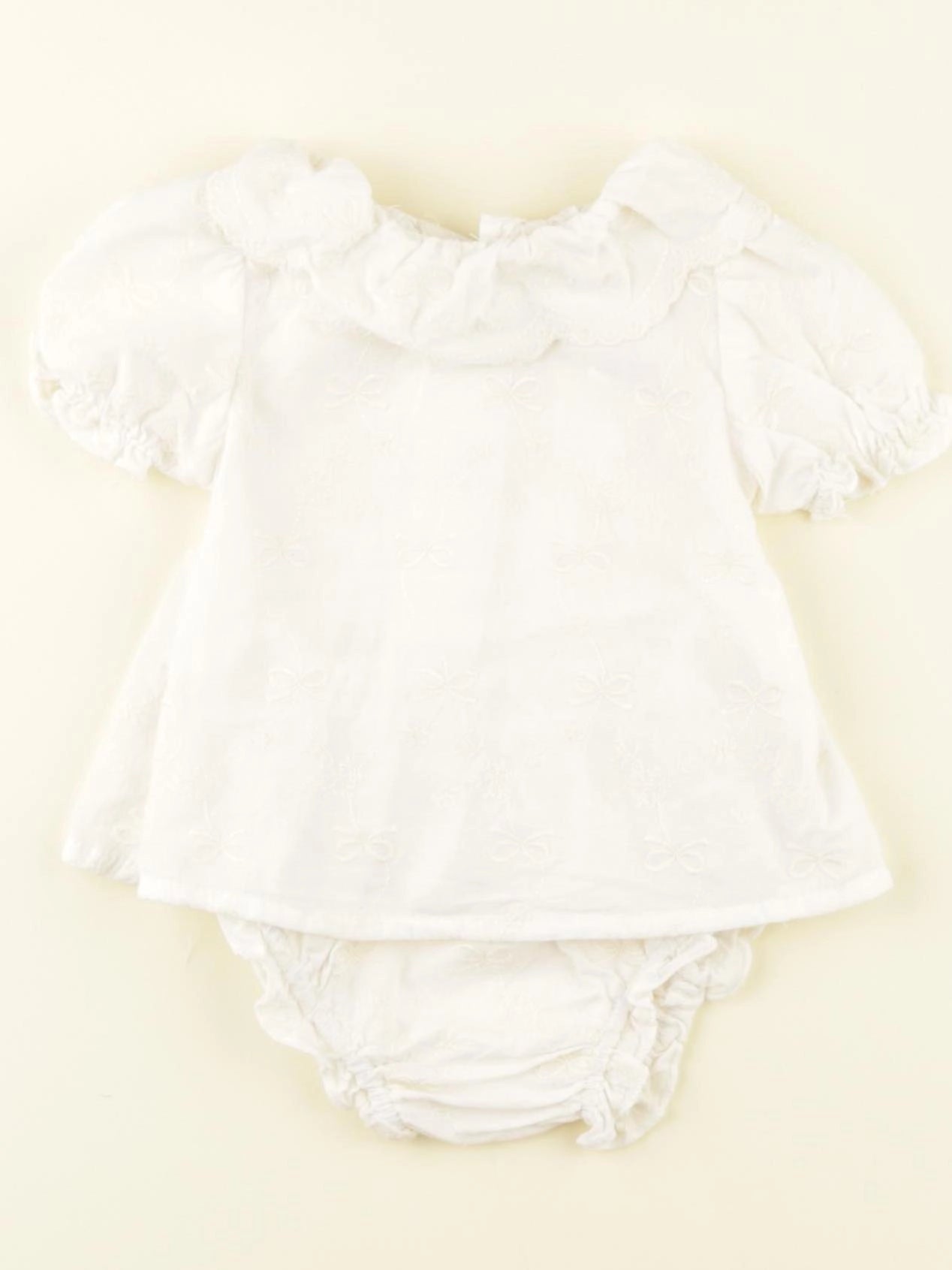 Zara - body robe blanc - 1/3 mois