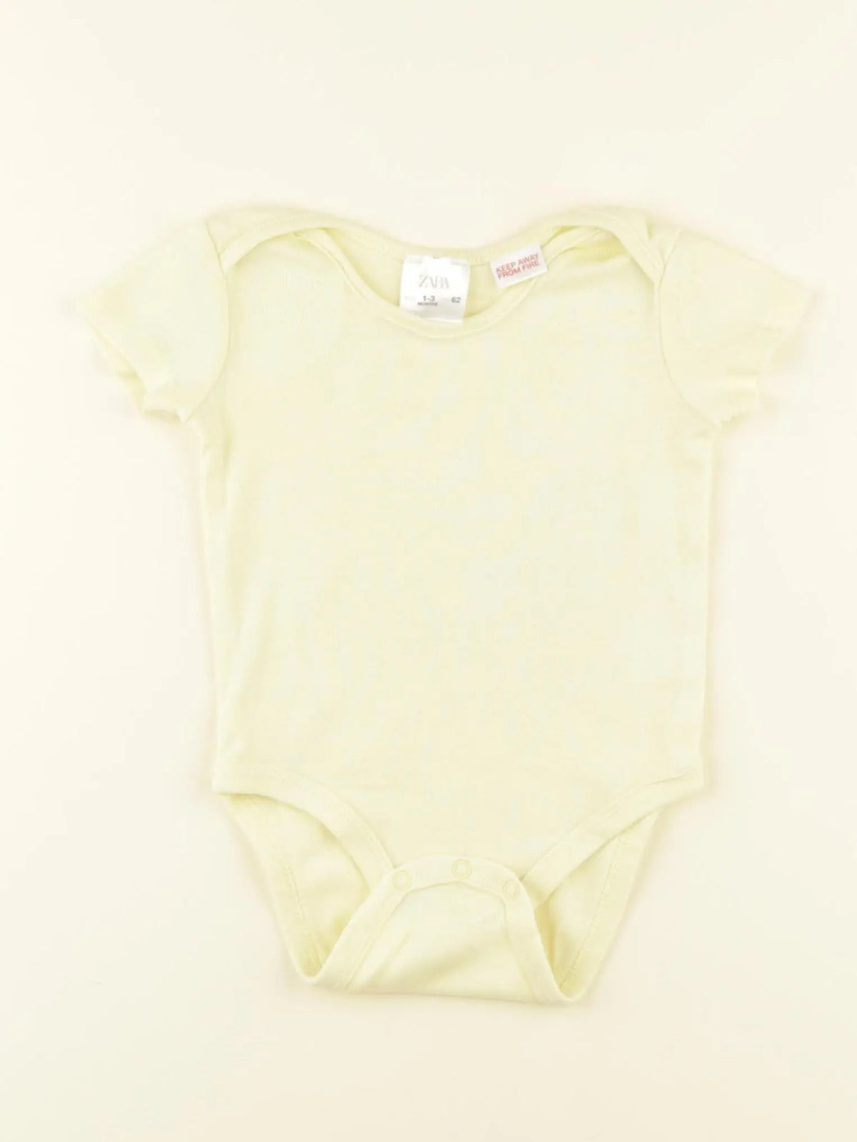 Zara - body jaune - 1/3 mois