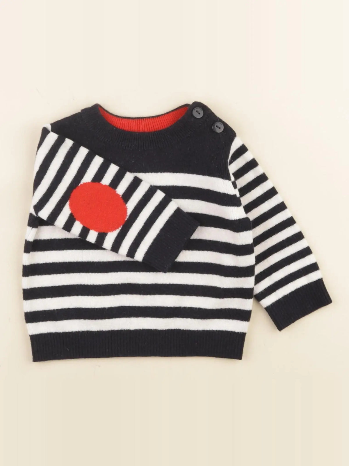 Jacadi - pull bleu - 6 mois