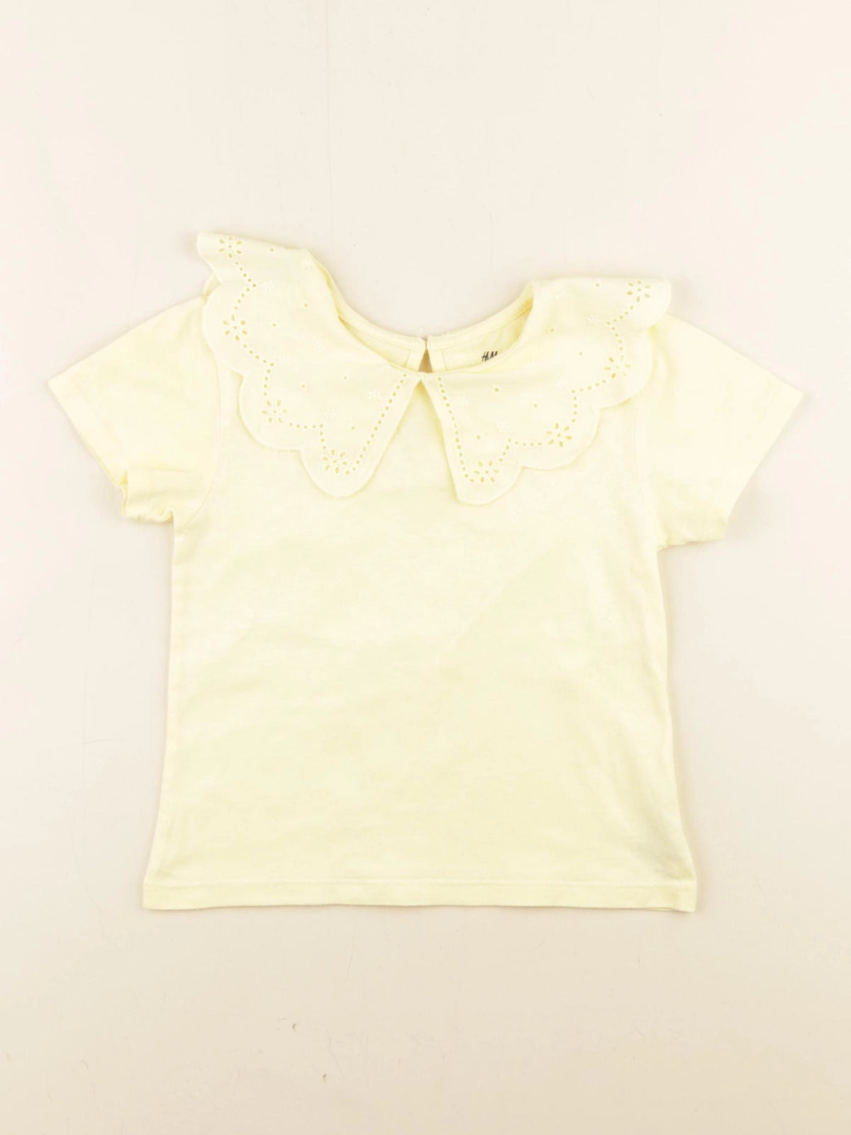 H&M - tee-shirt jaune - 18/24 mois