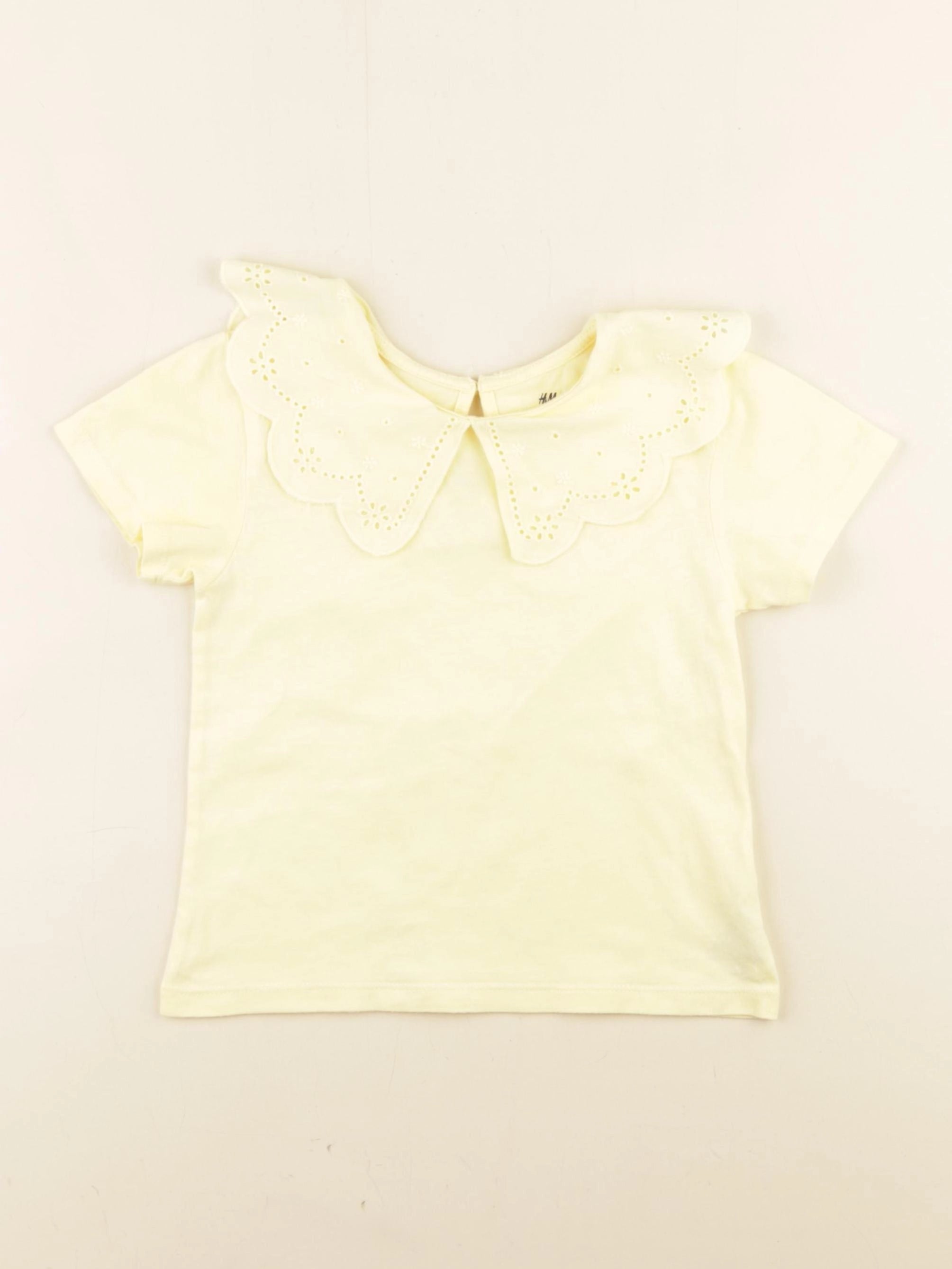 H&M - tee-shirt jaune - 18/24 mois