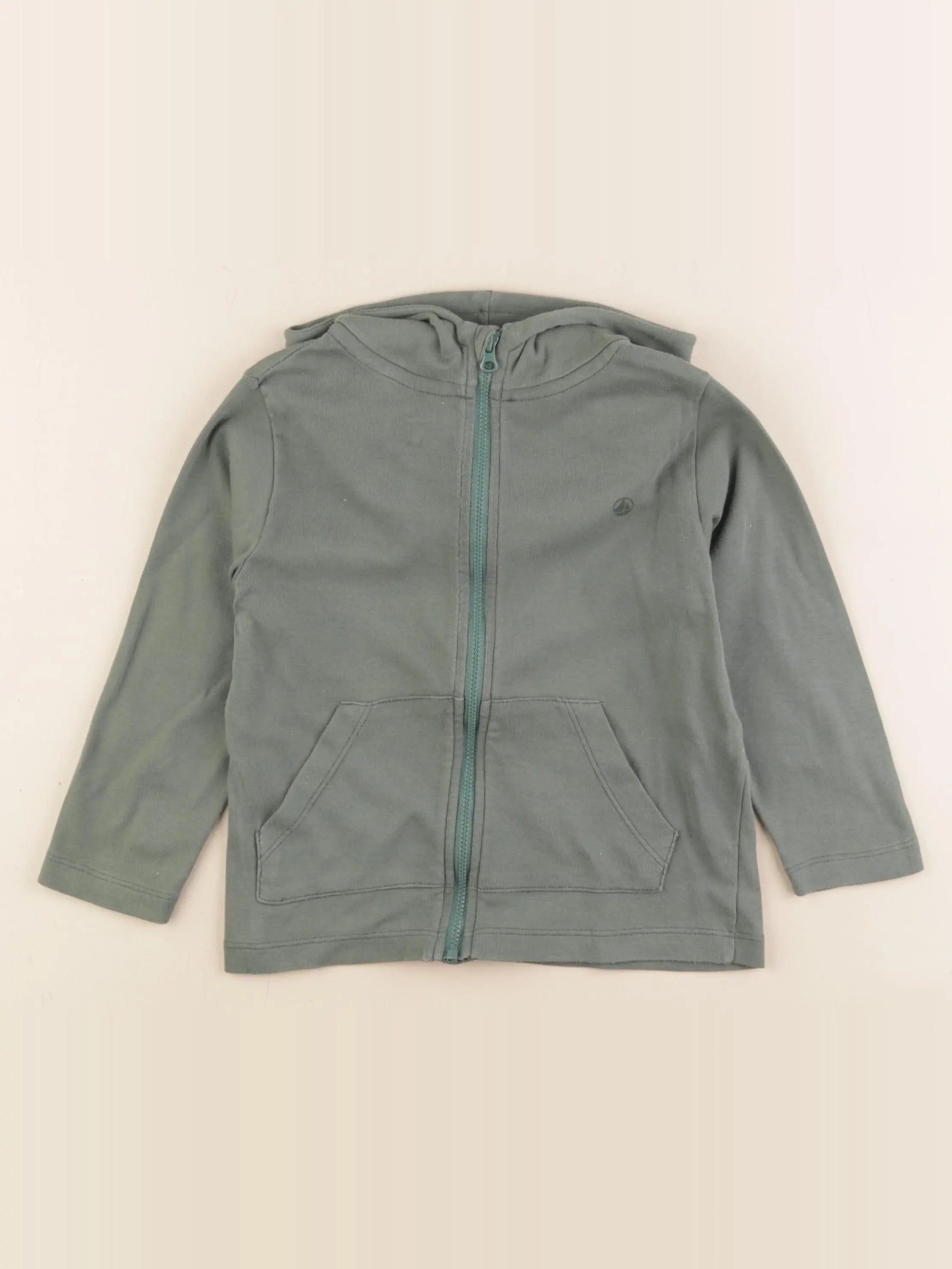 Petit Bateau - gilet vert - 4 ans