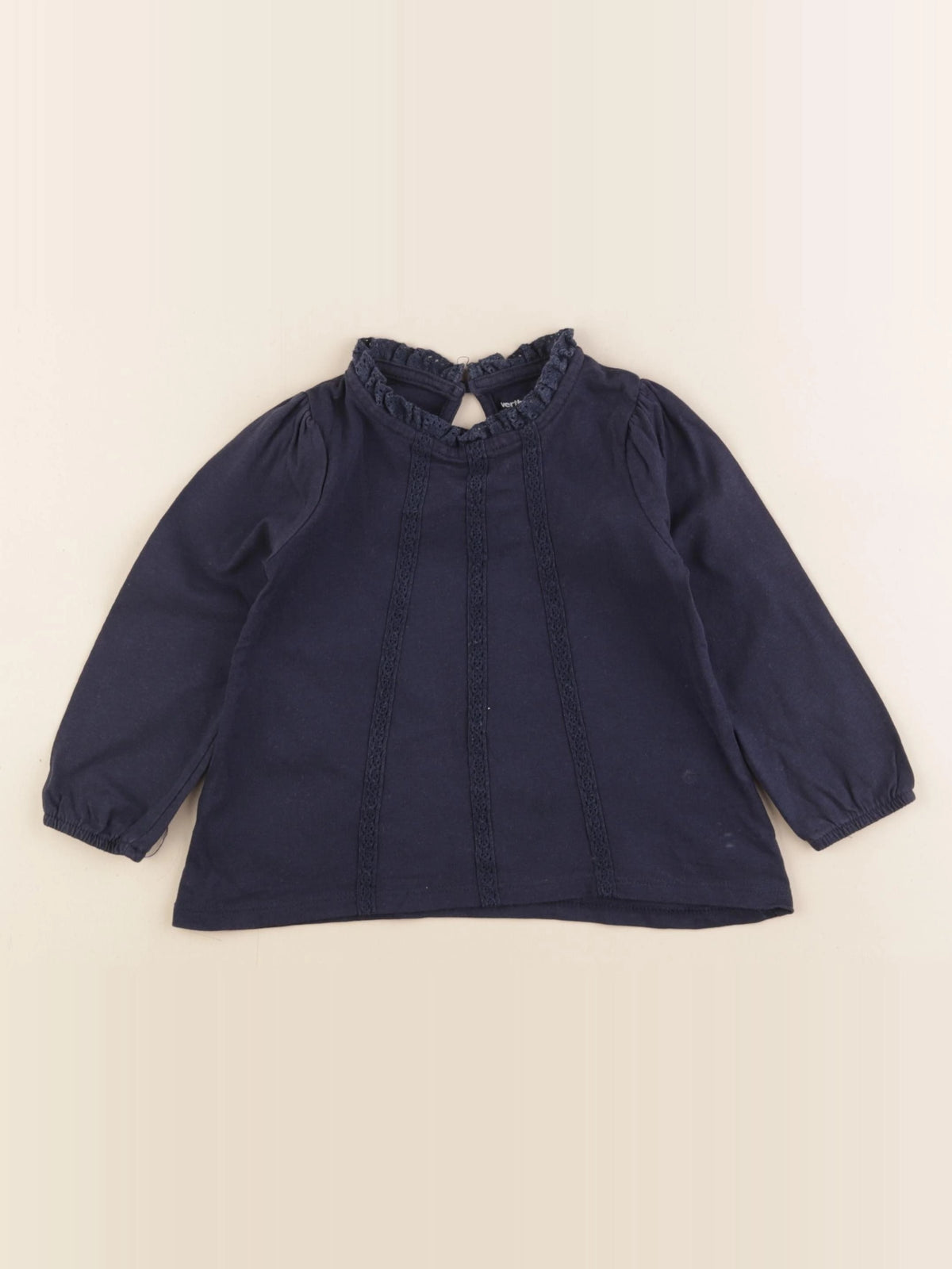 Vertbaudet - tee-shirt bleu - 2 ans